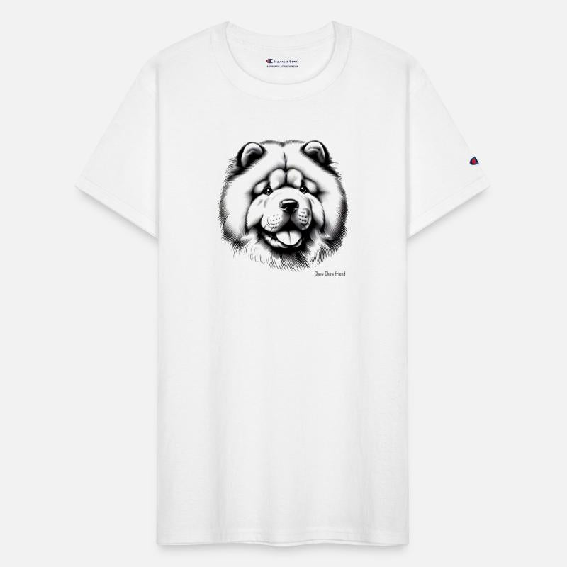 Minimalist Chow Chow Head – Fluffy & Fierce