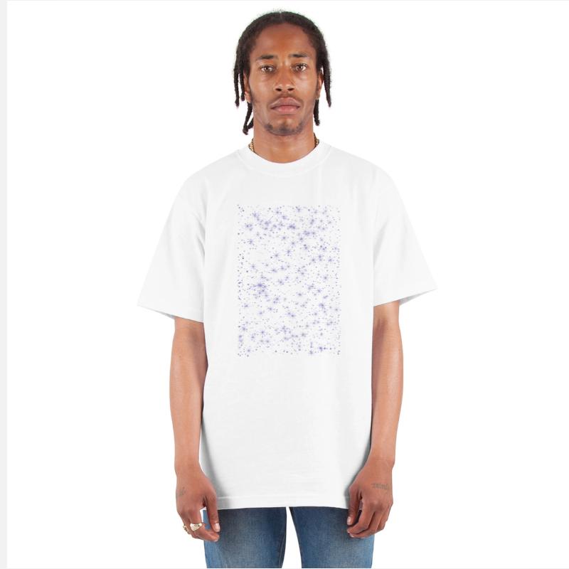 Minimalist purple stars pattern
