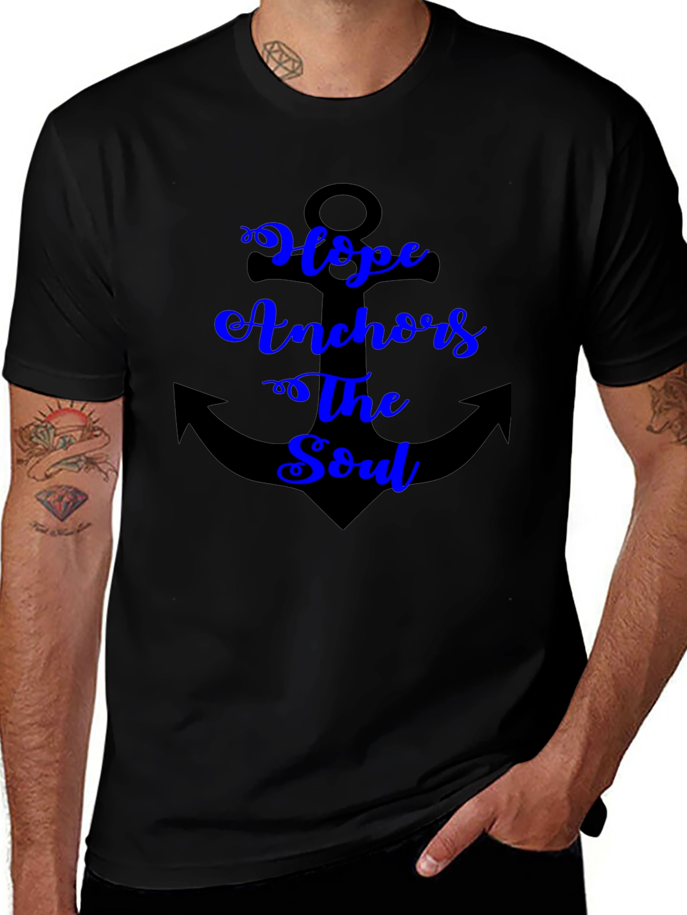 Hope Anchors the Soul Graphic T-Shirt