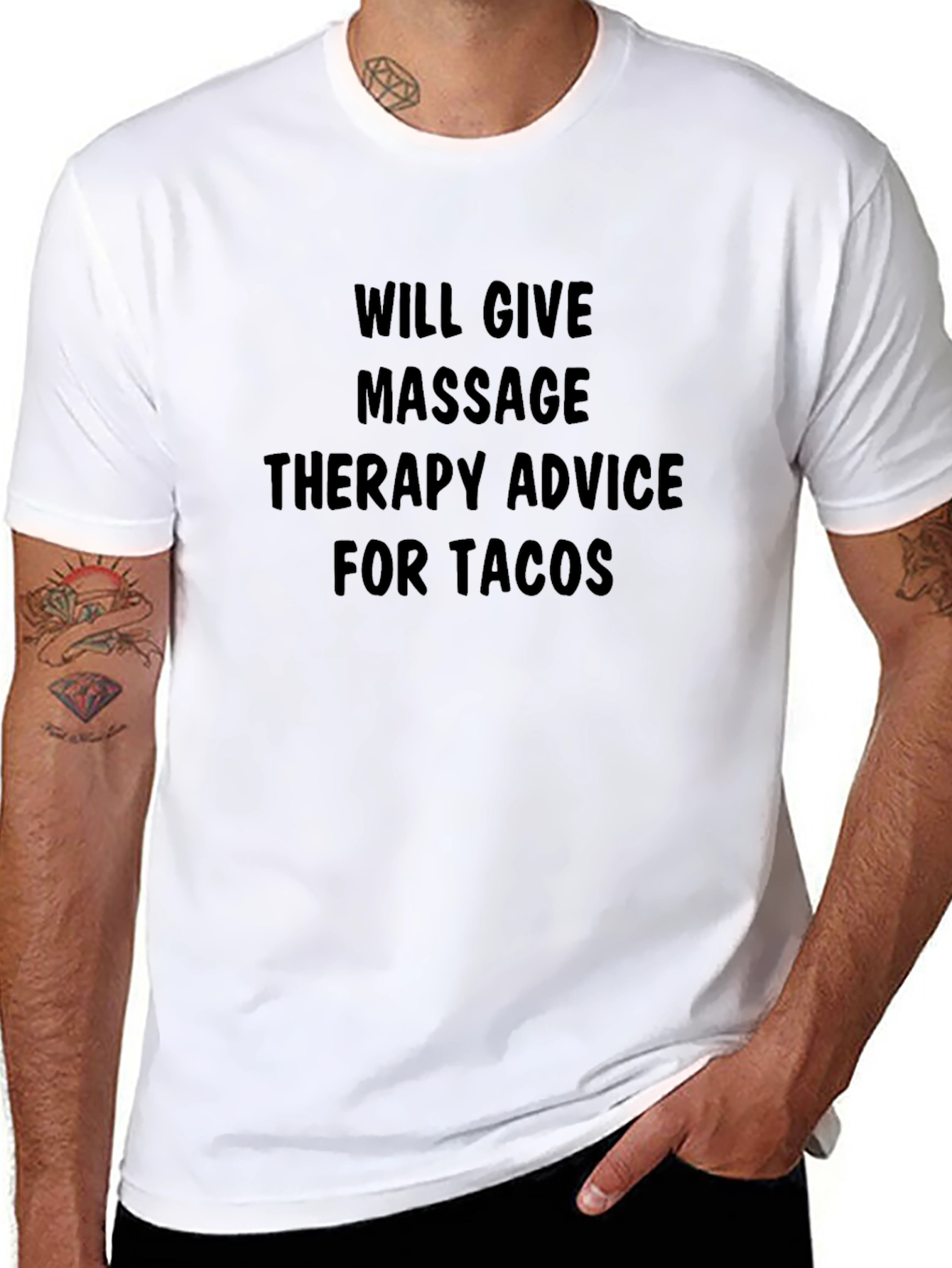 Taco Massage Therapy T-Shirt - Funny Gift