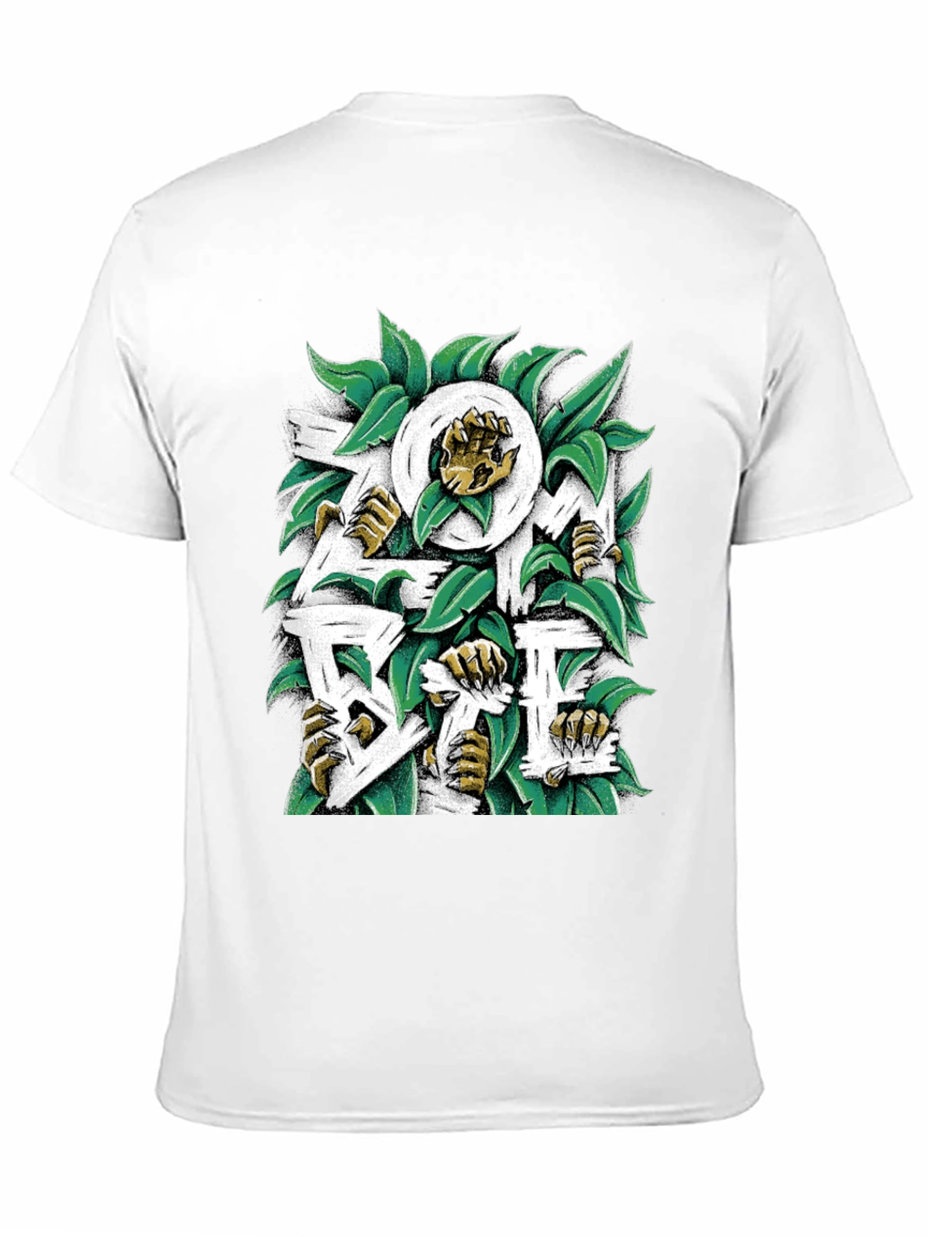 Zombie Escape Graphic Tee - Black Cotton T-Shirt