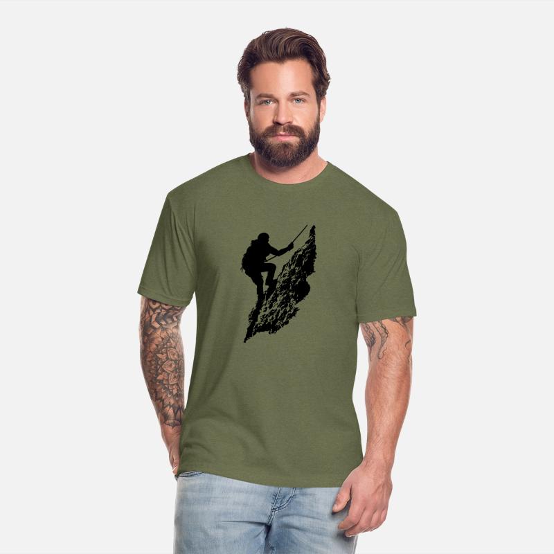 Mountain climber on wall (Black transparent)
