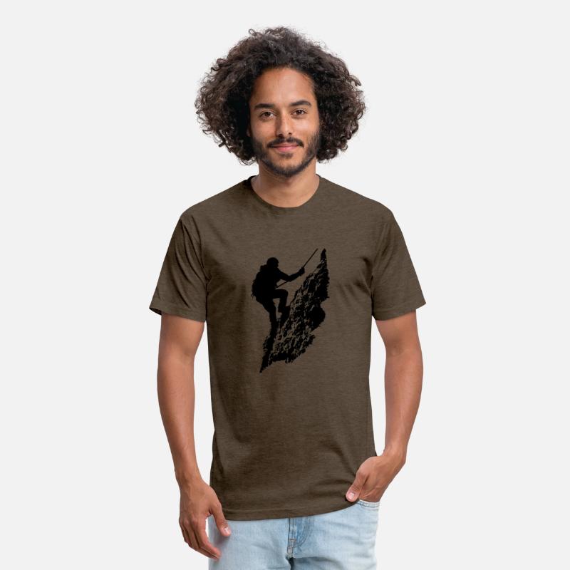 Mountain climber on wall (Black transparent)