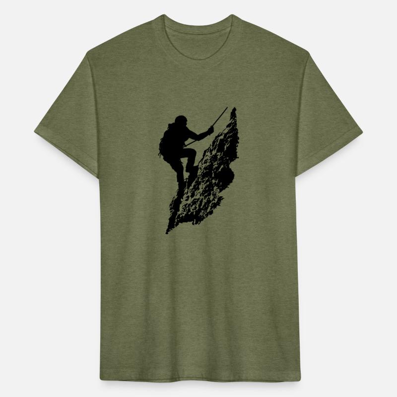 Mountain climber on wall (Black transparent)