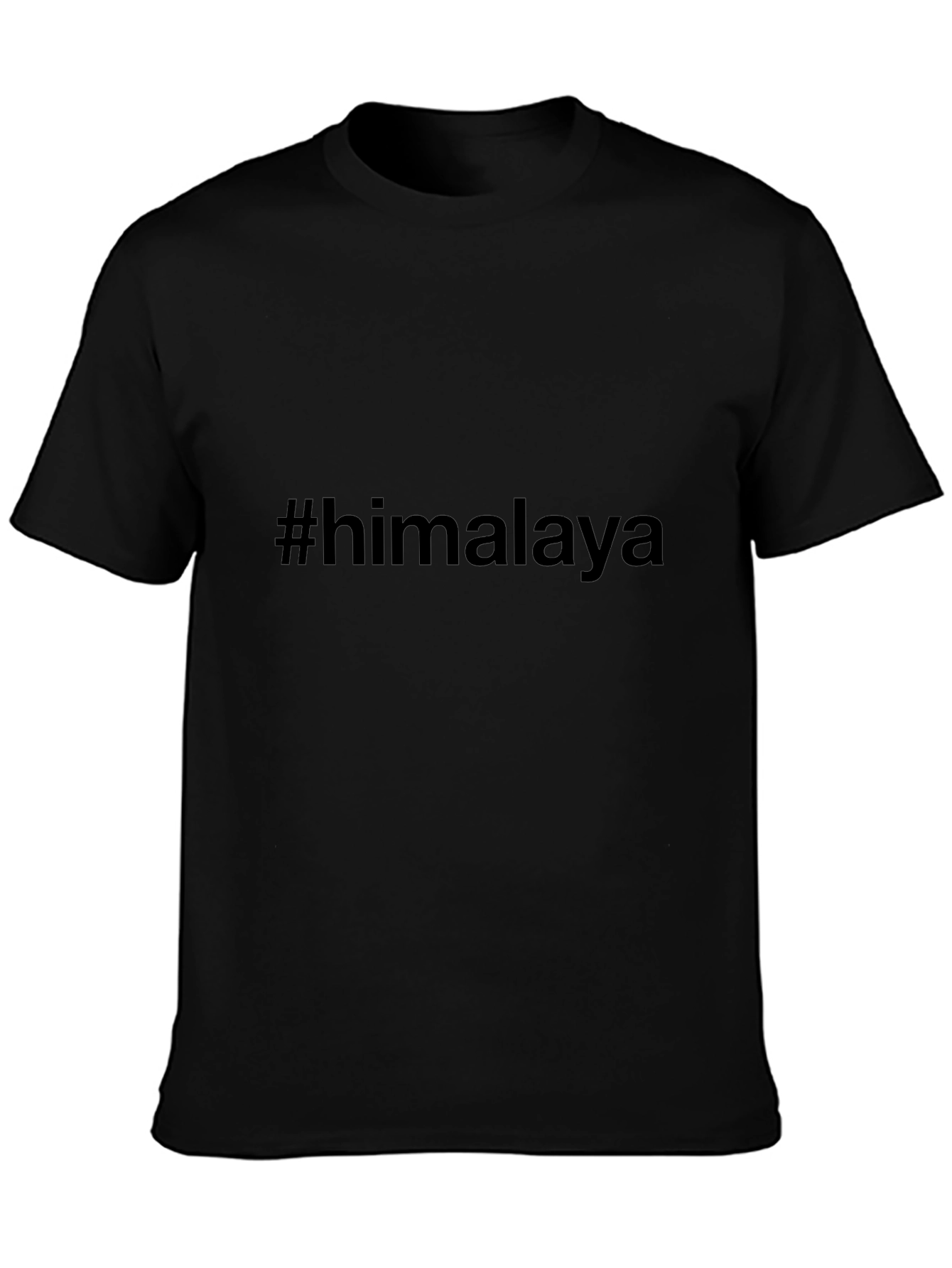 #himalaya Black T-Shirt Casual Everyday Wear