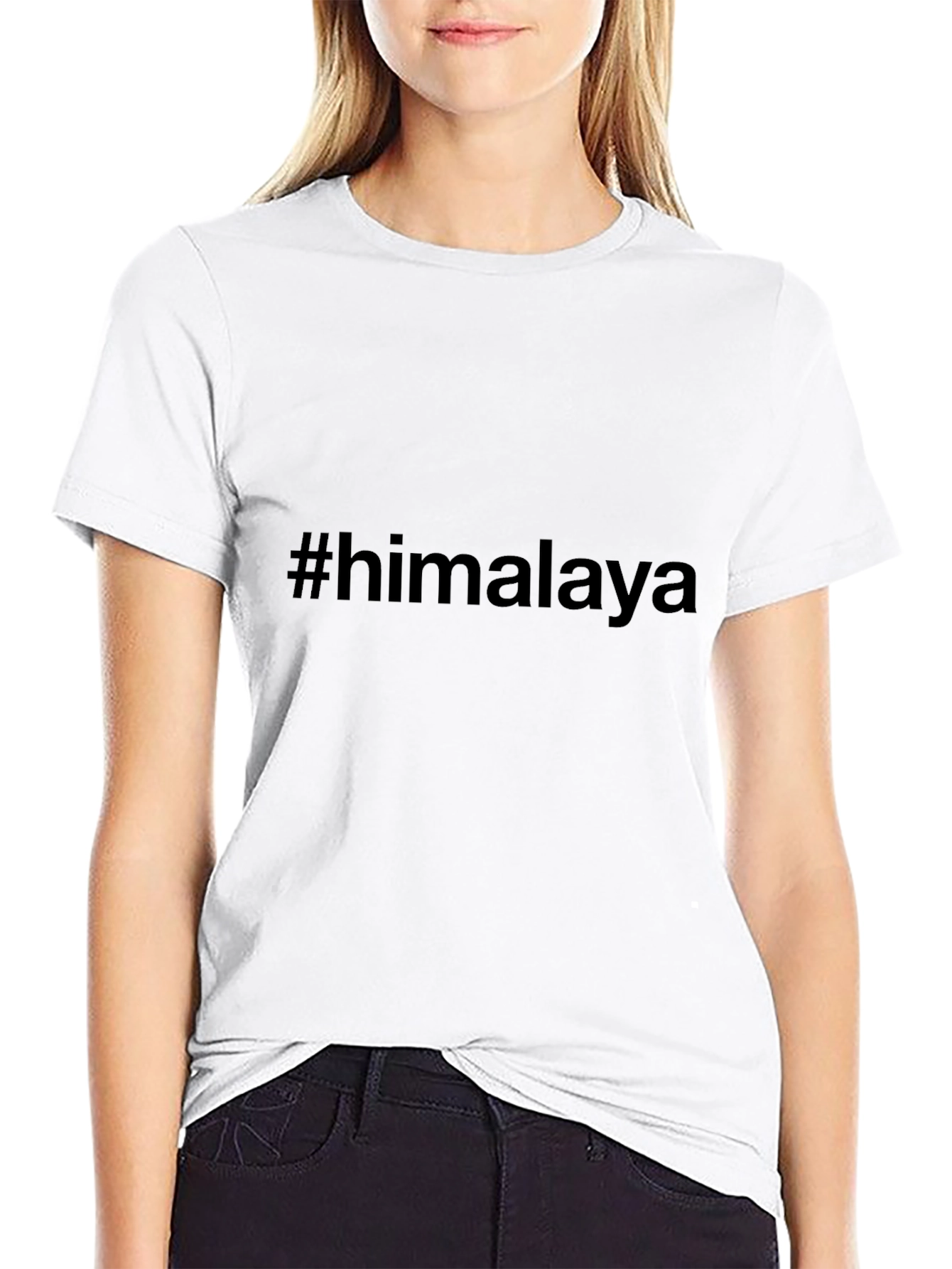 #himalaya Black T-Shirt Casual Everyday Wear
