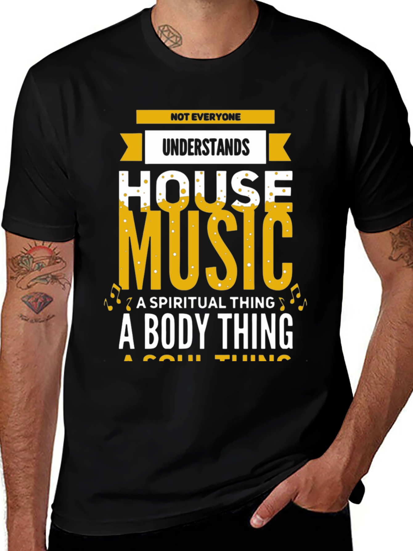 House Music T-Shirt: Spiritual Body Soul