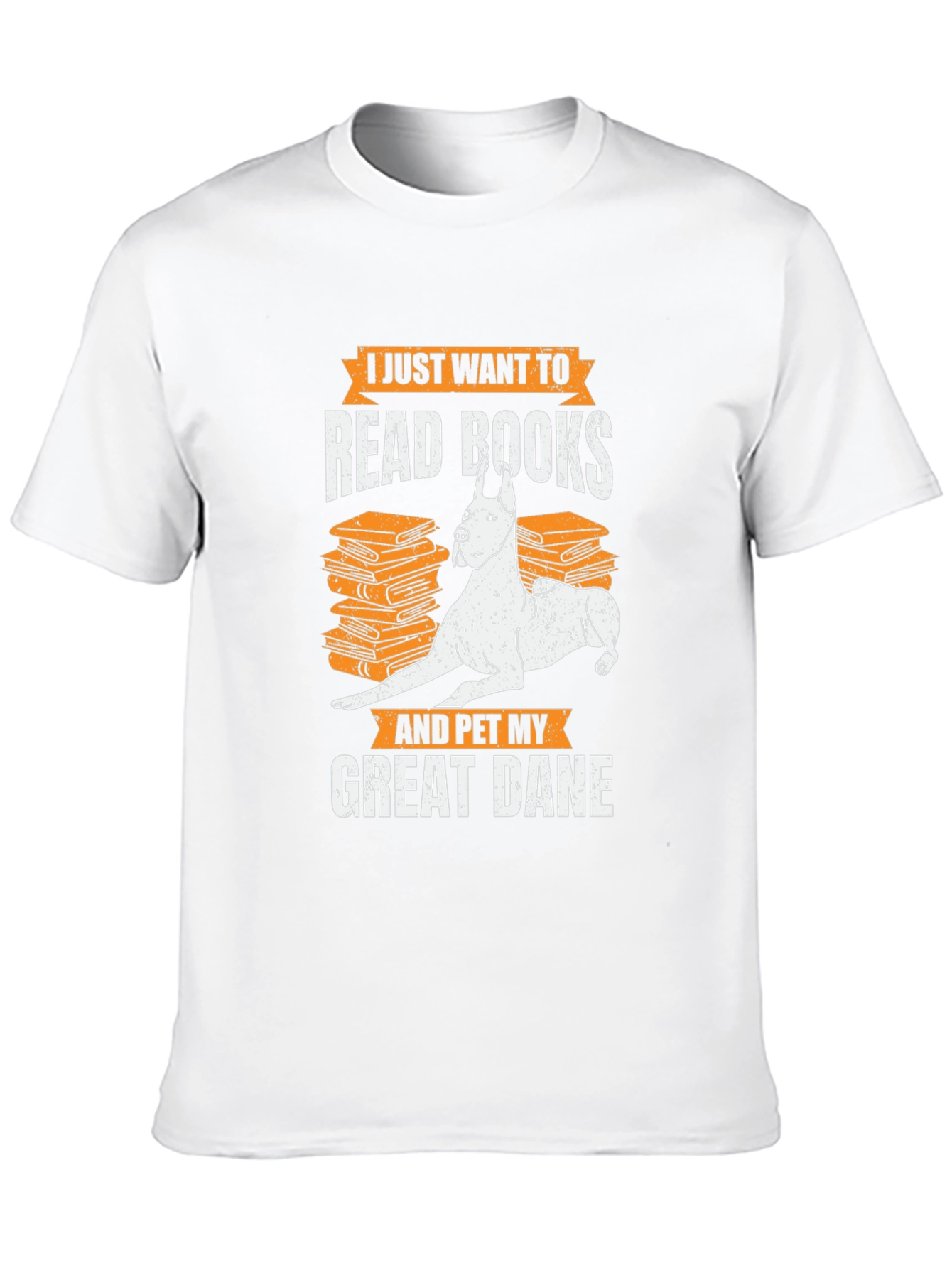 Read Books & Pet Great Dane T-Shirt