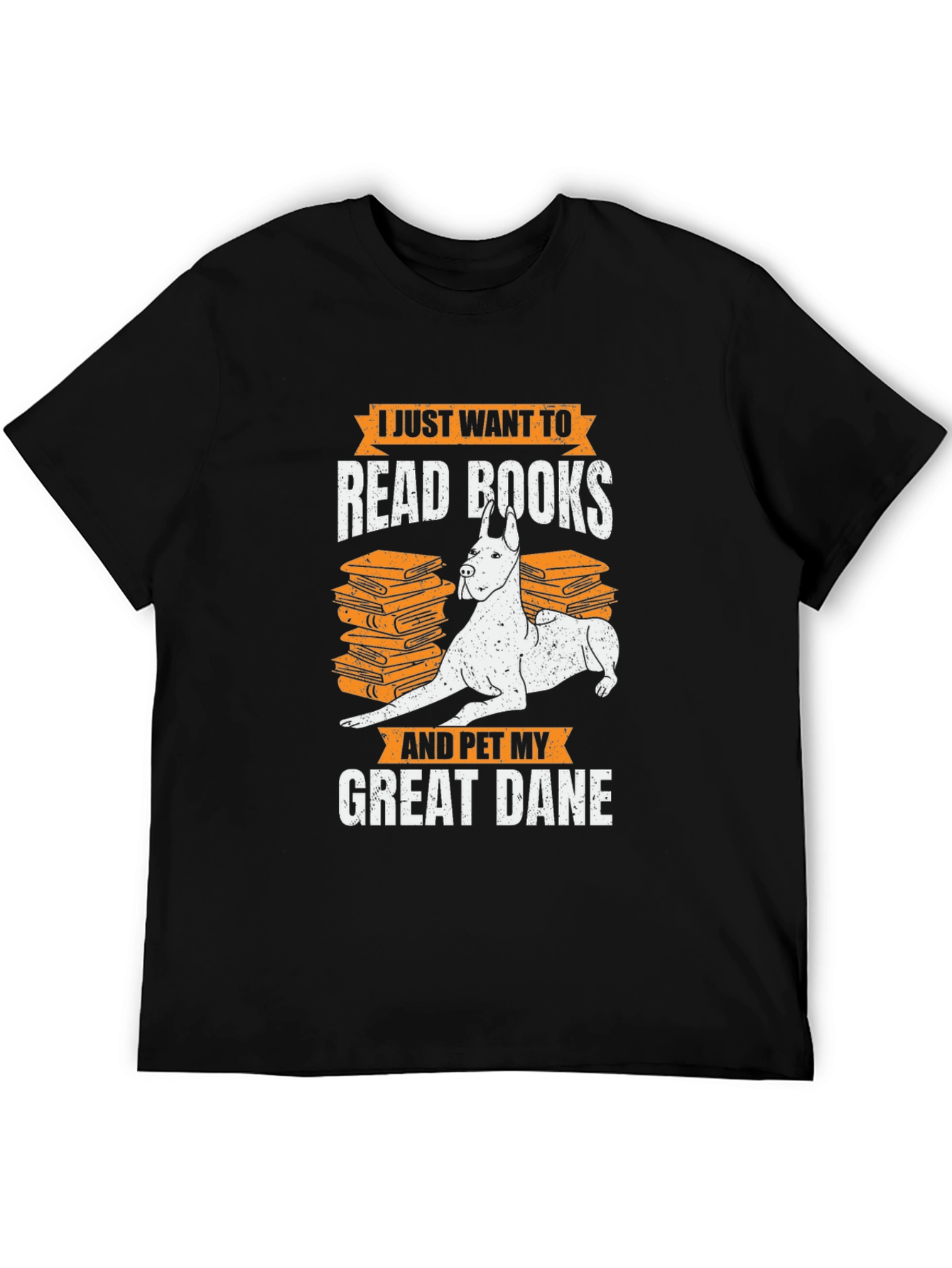 Read Books & Pet Great Dane T-Shirt