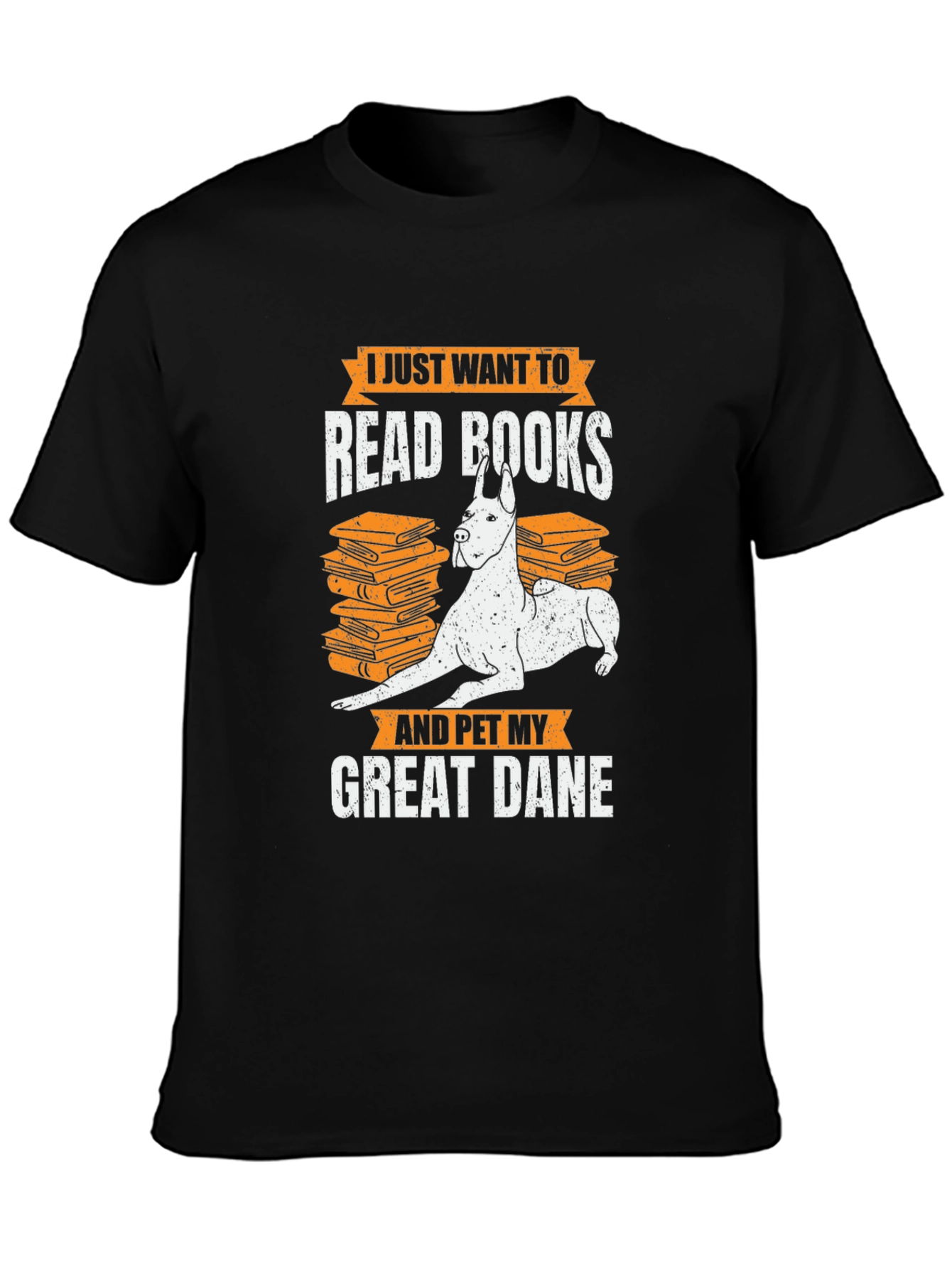 Read Books & Pet Great Dane T-Shirt