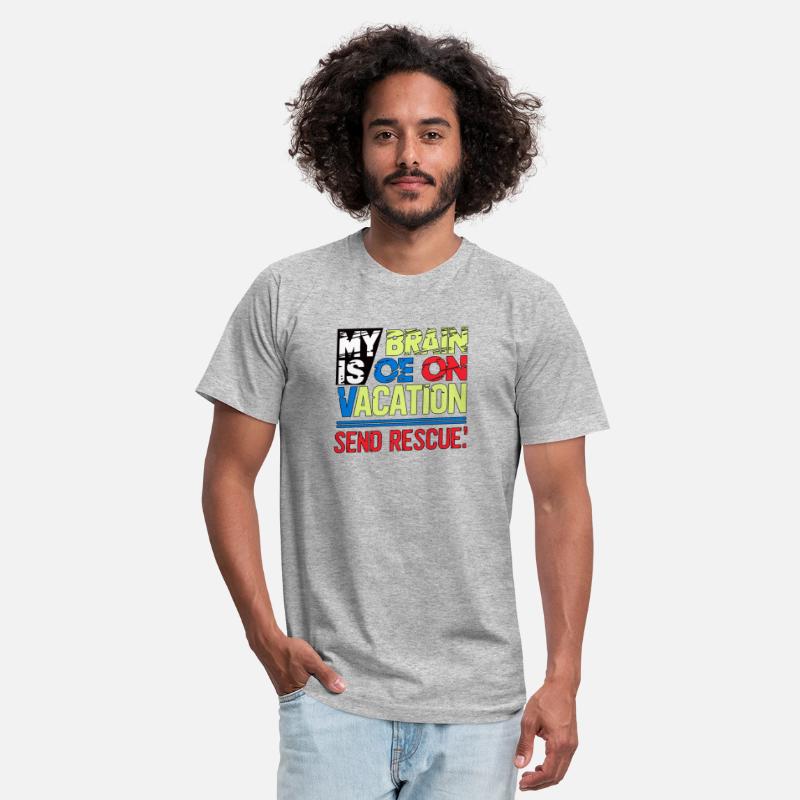 My brain is on vacation send rescue retro art