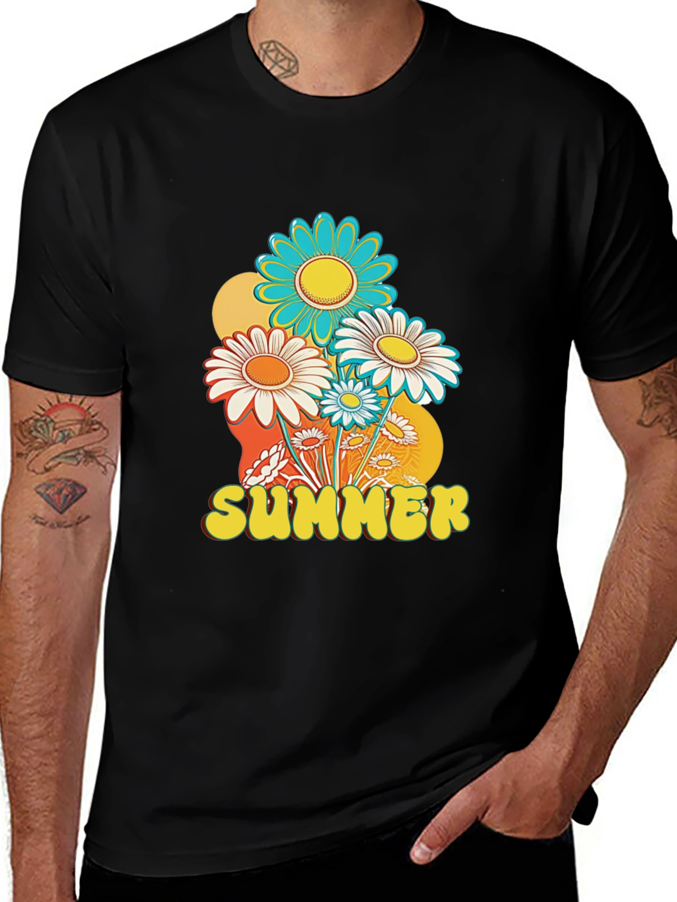 Retro Summer Floral T-Shirt