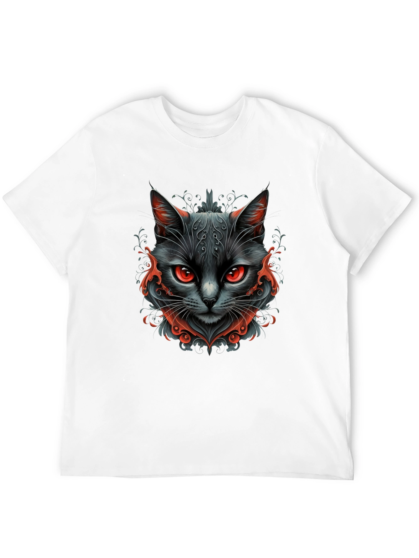 Black Cat Graphic Tee - Mens Stylish T-Shirt