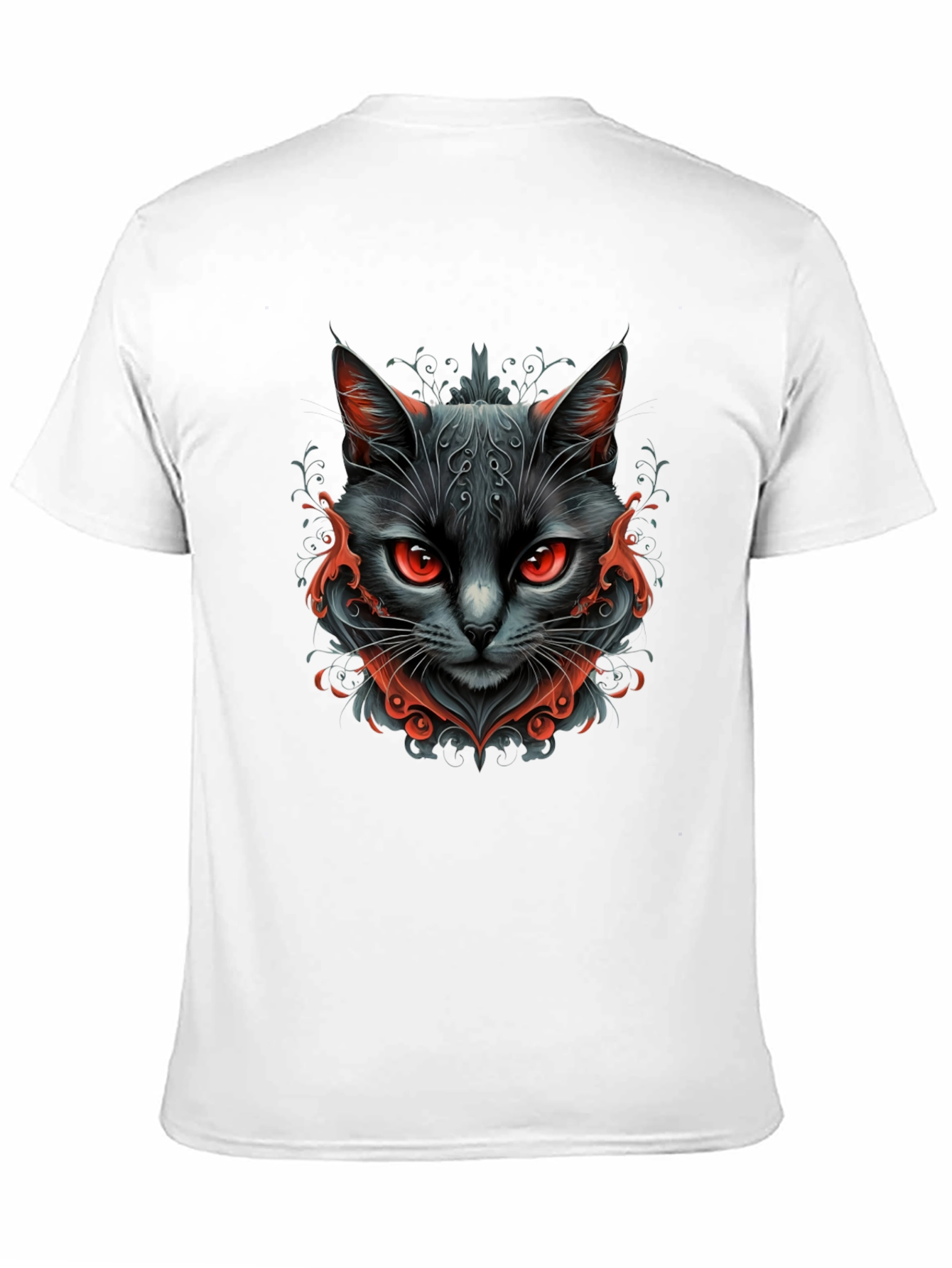 Black Cat Graphic Tee - Mens Stylish T-Shirt