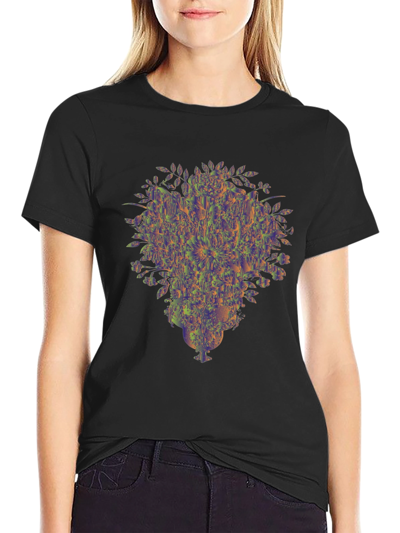Abstract Floral Vase Graphic Tee