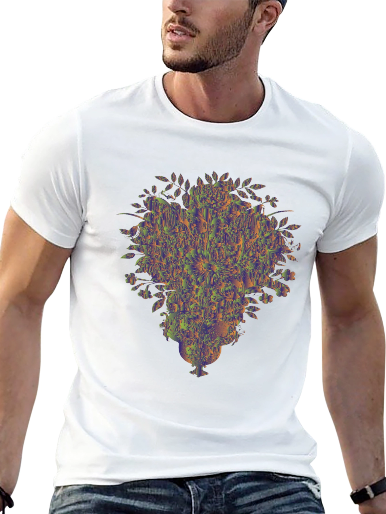 Abstract Floral Vase Graphic Tee