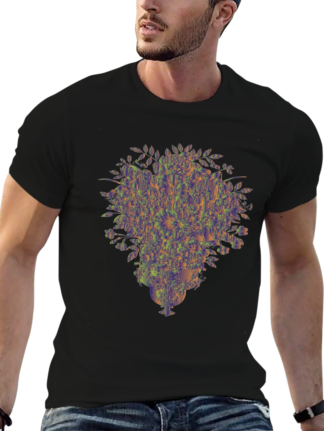 Abstract Floral Vase Graphic Tee