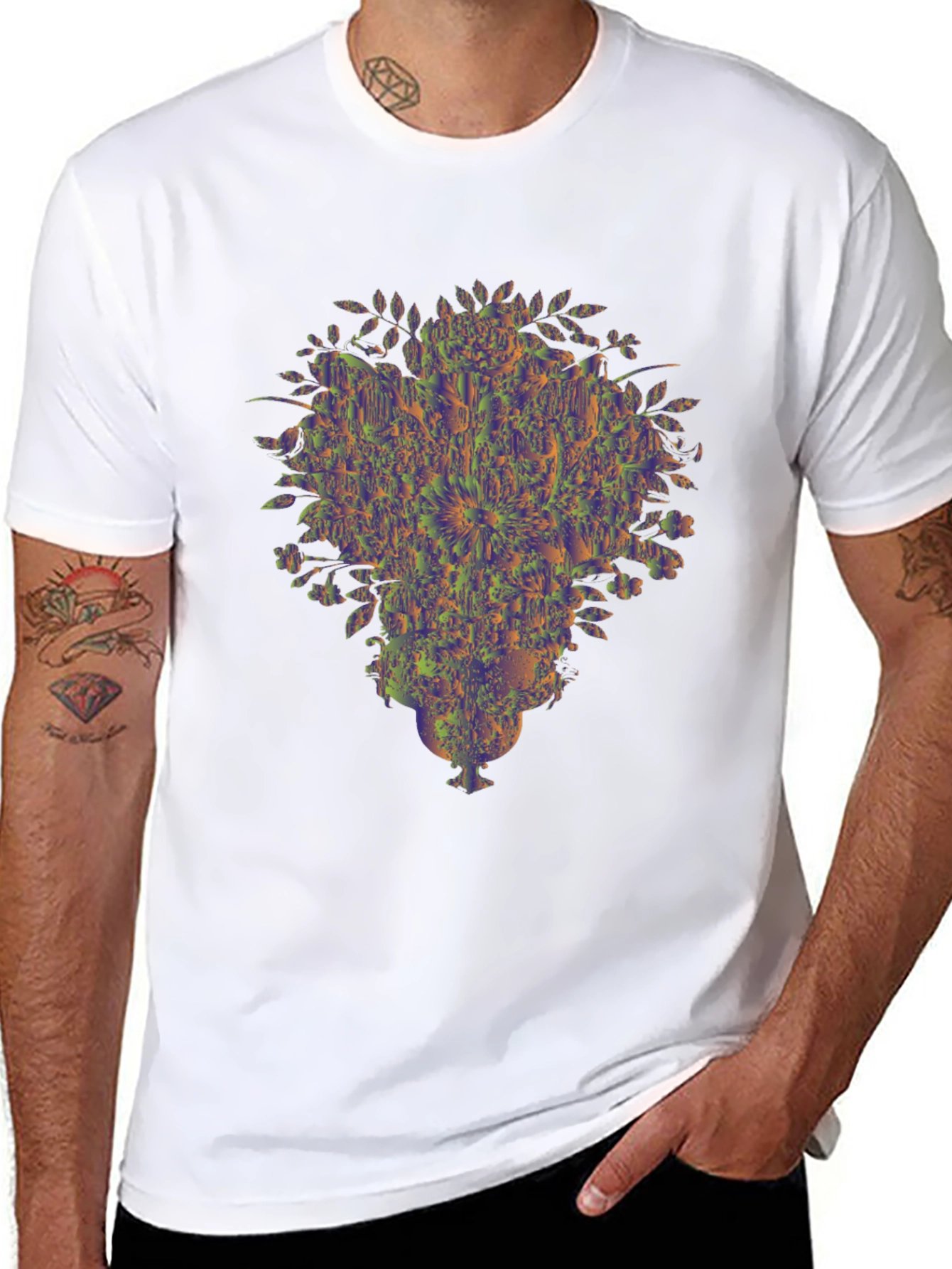Abstract Floral Vase Graphic Tee