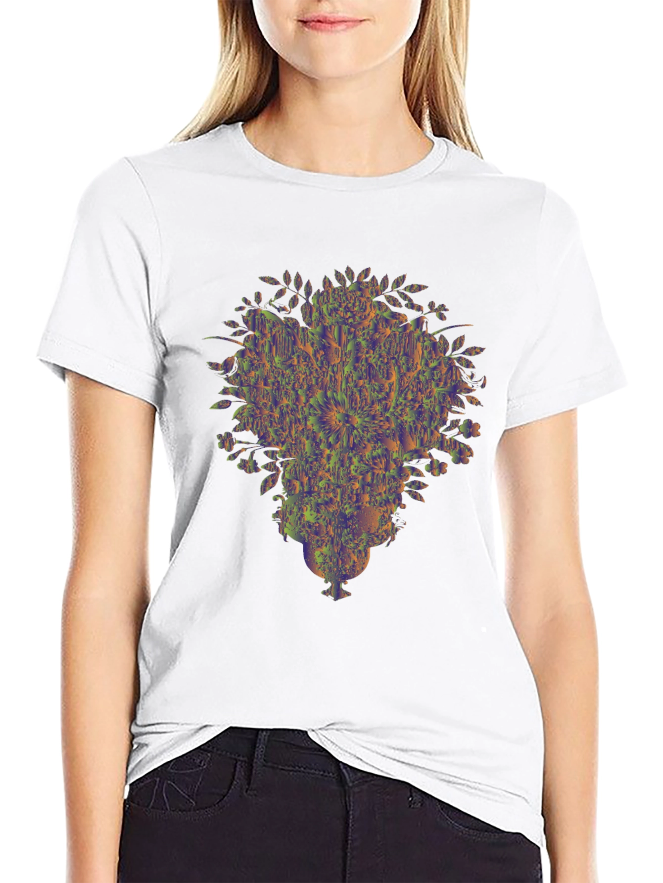 Abstract Floral Vase Graphic Tee