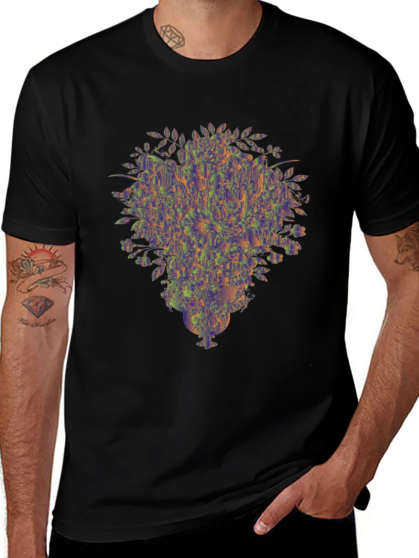 Abstract Floral Vase Graphic Tee