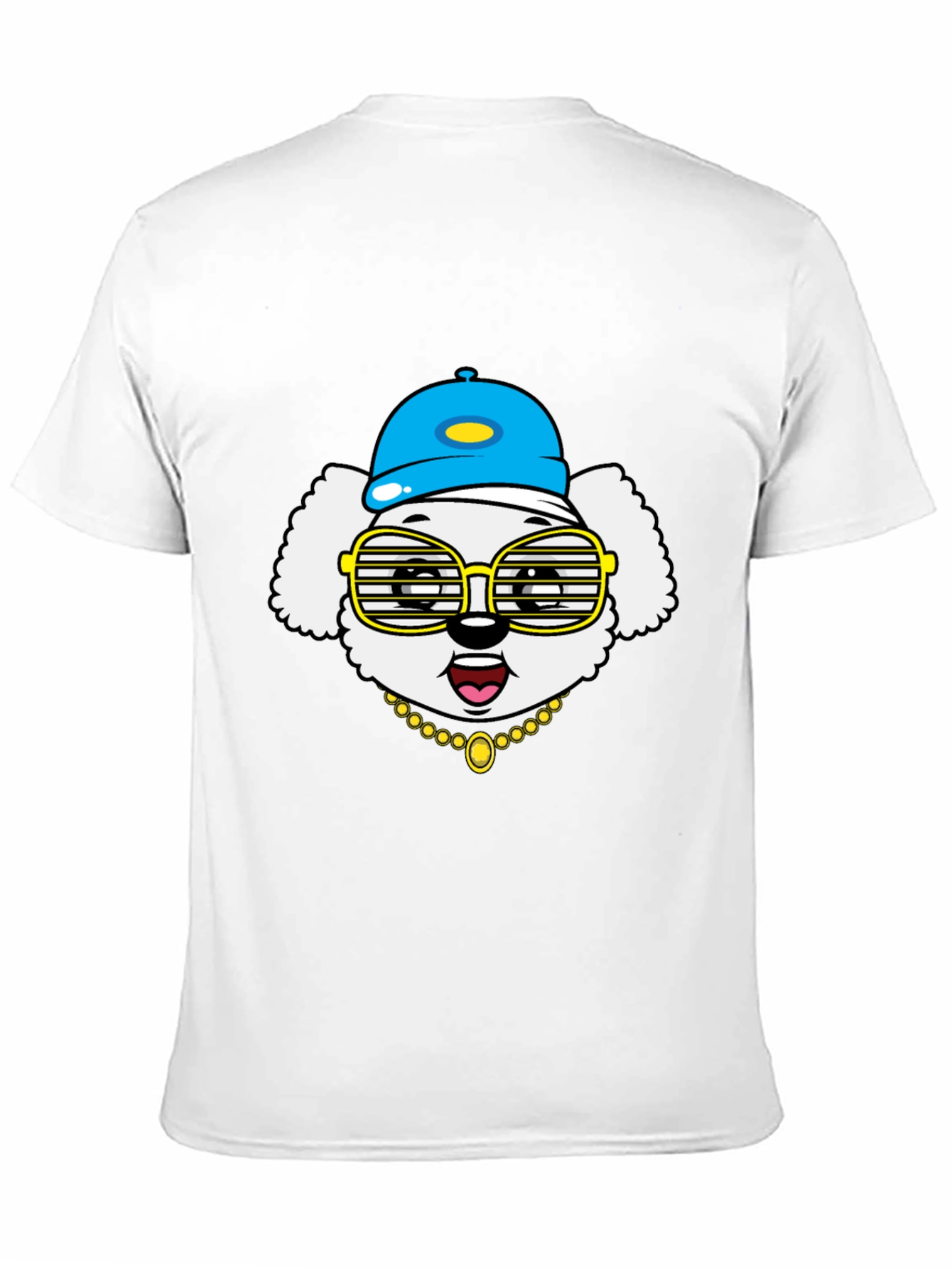 Dog Wearing Hat & Glasses T-Shirt