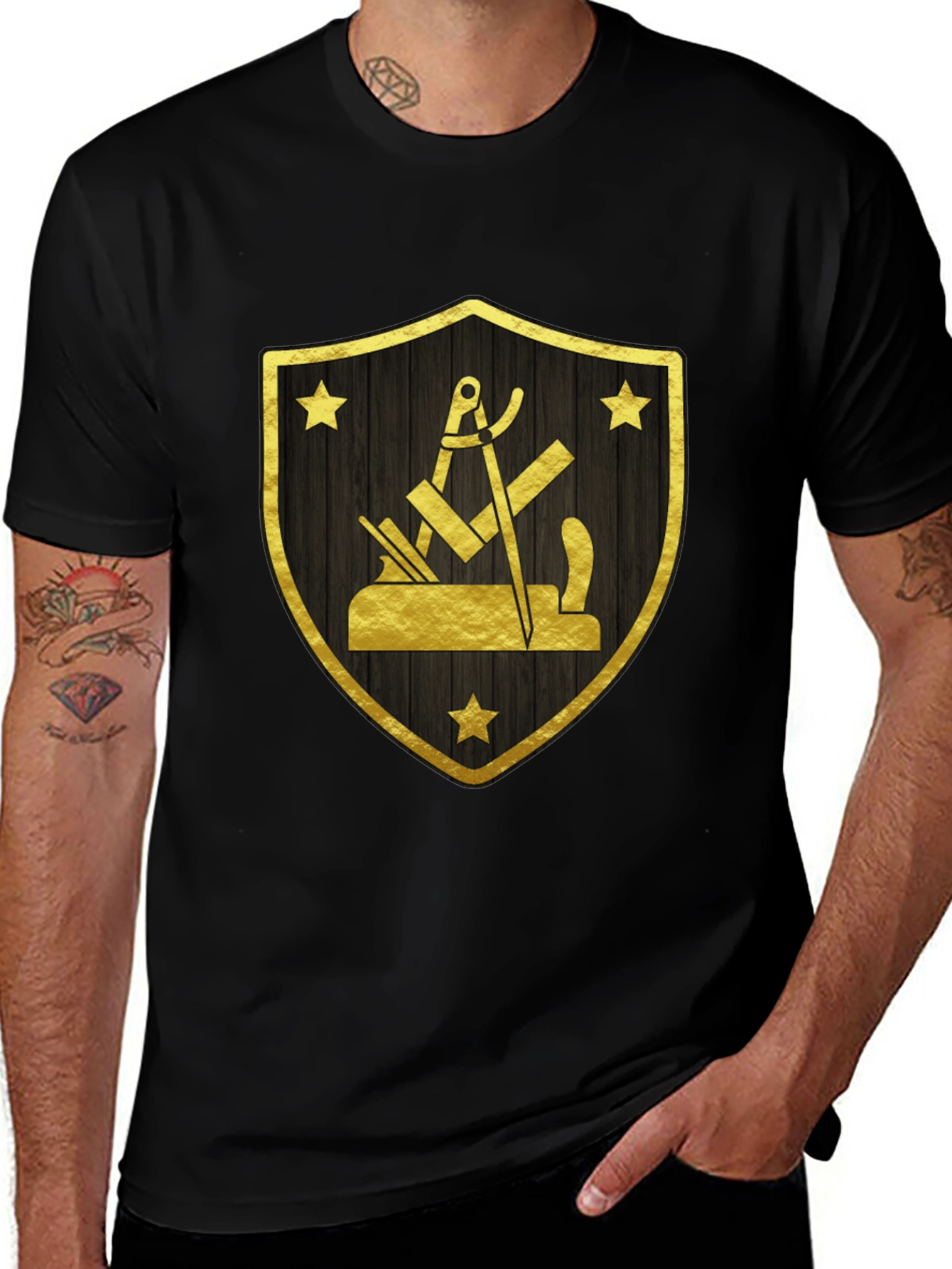 Carpenters Guild Shield Black T-Shirt