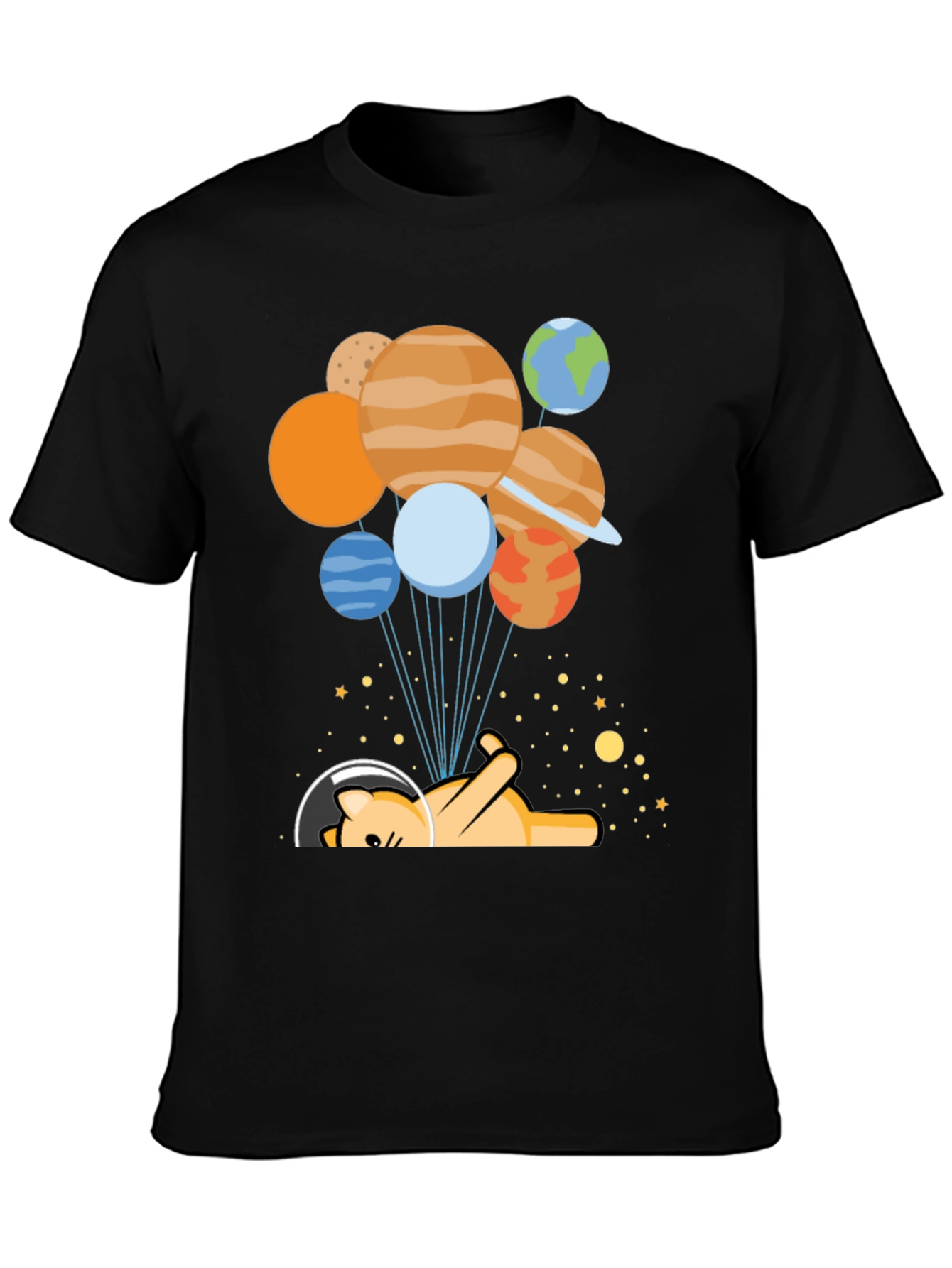 Cosmic Cat T-Shirt - Planetary Balloons Space Tee