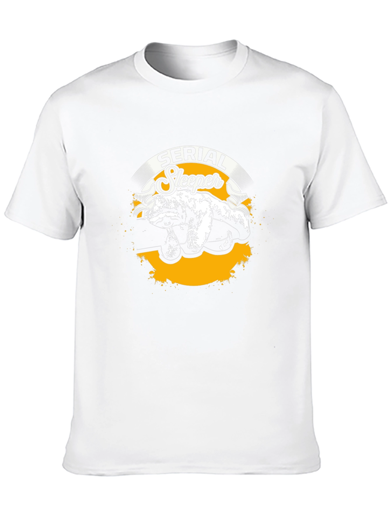 Serial Sleeper Sloth Graphic T-Shirt Funny Sleepy Animal Tee