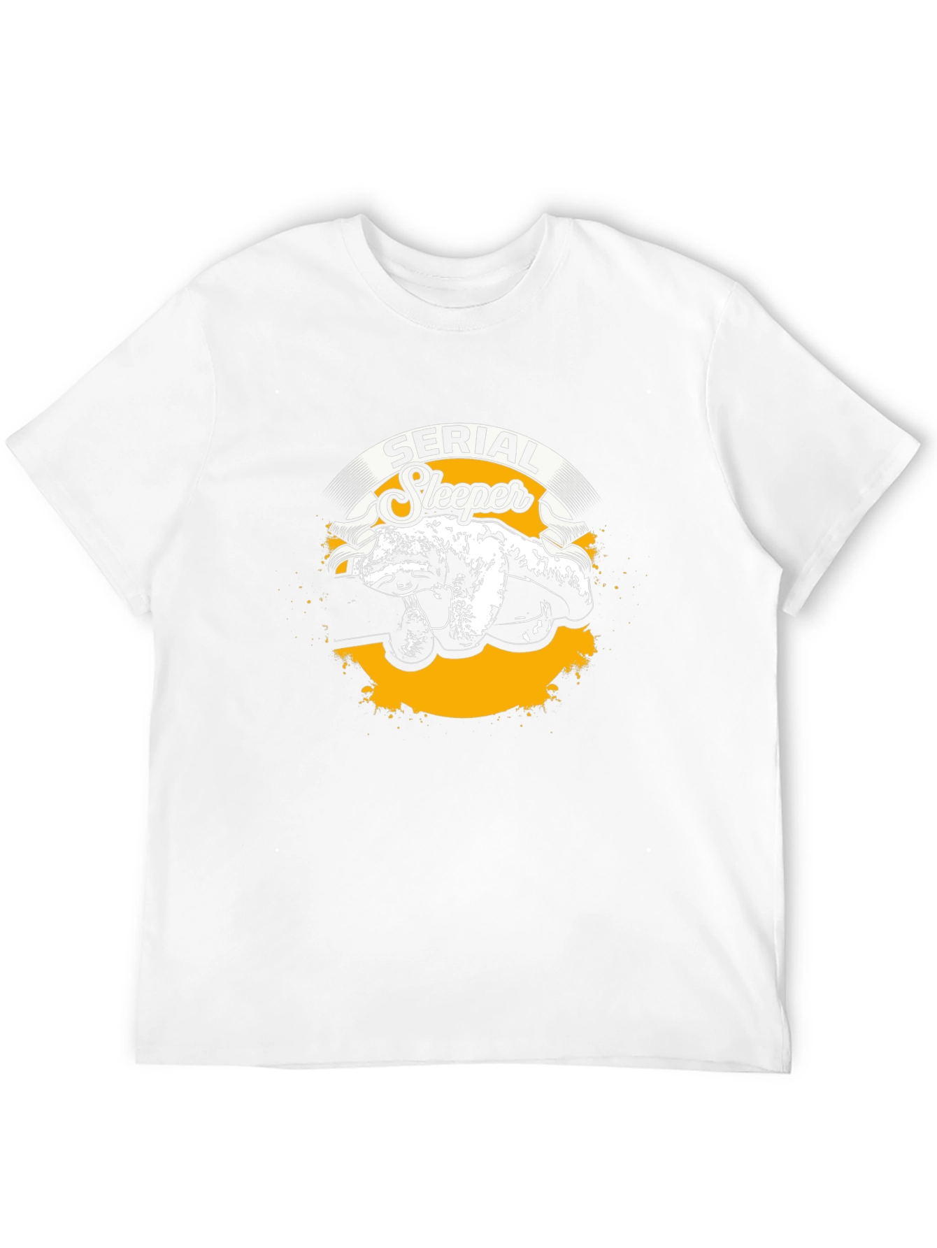 Serial Sleeper Sloth Graphic T-Shirt Funny Sleepy Animal Tee