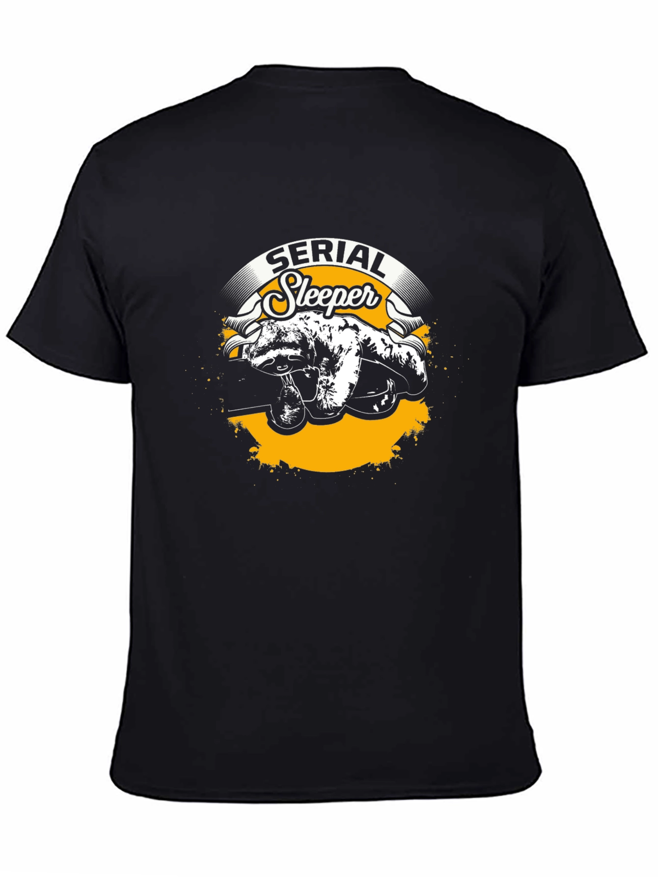 Serial Sleeper Sloth Graphic T-Shirt Funny Sleepy Animal Tee
