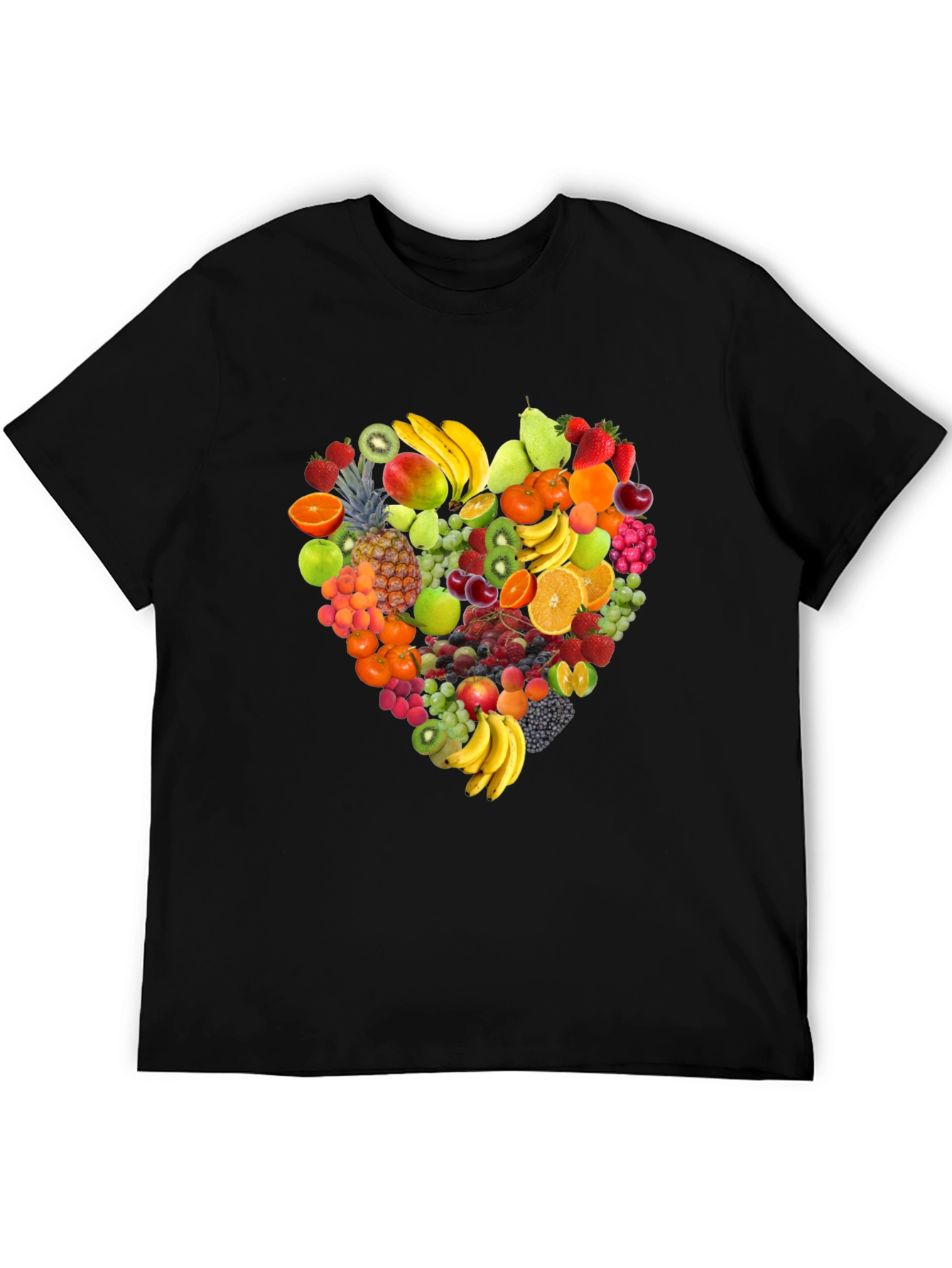 Fruit Heart Graphic Tee - Healthy Lifestyle Shirt