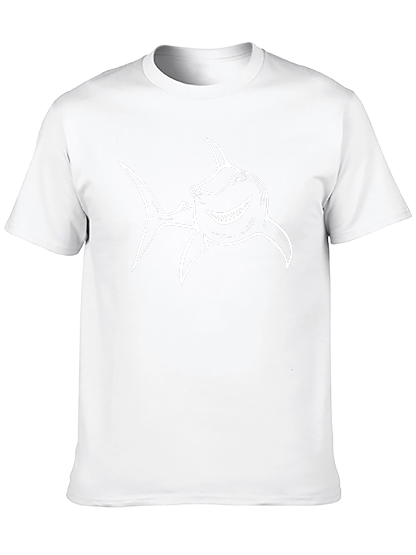 Shark Graphic T-Shirt - Black Cotton Tee