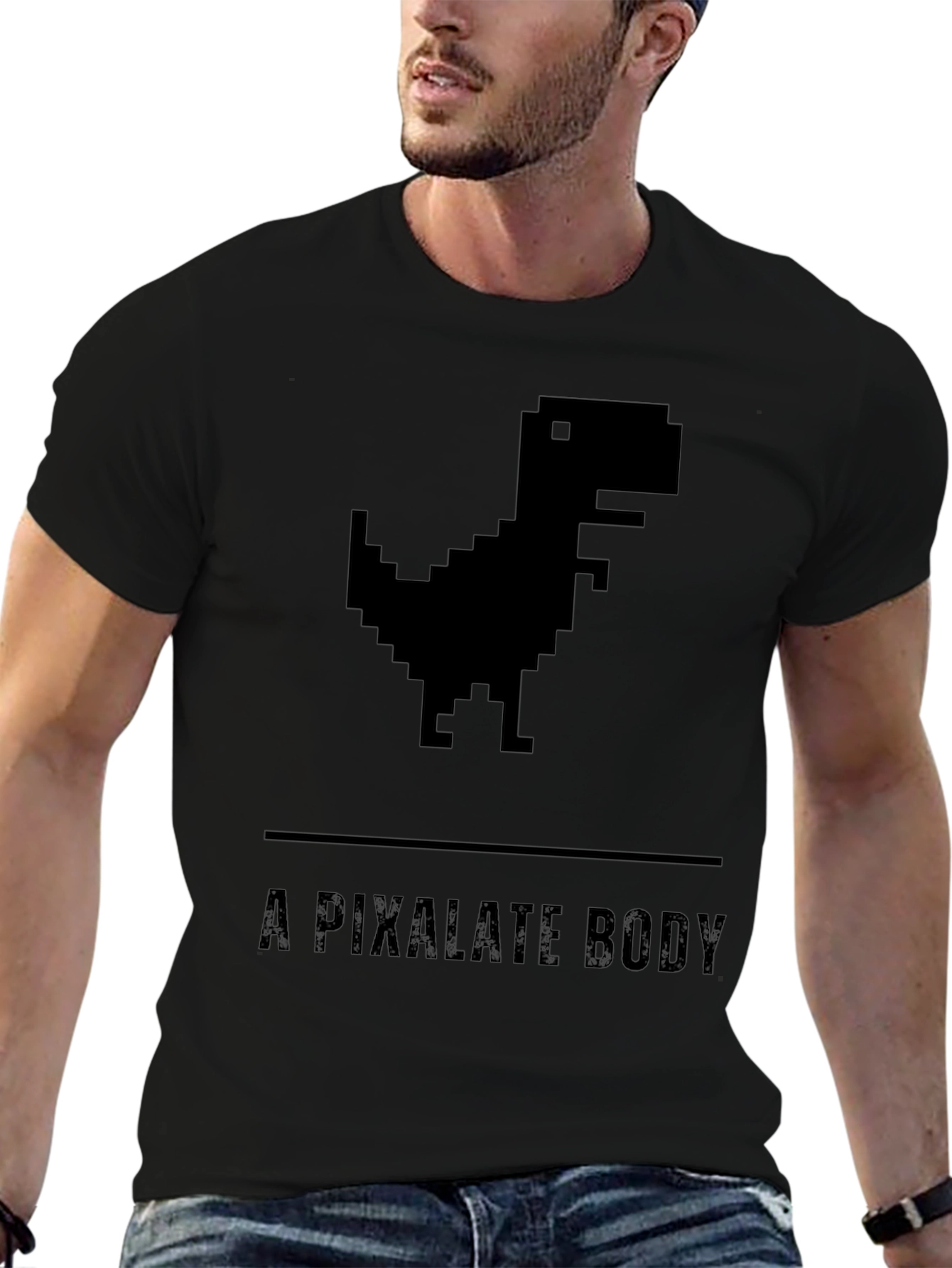 Pixelated Dino T-Shirt - A Pixelate Body