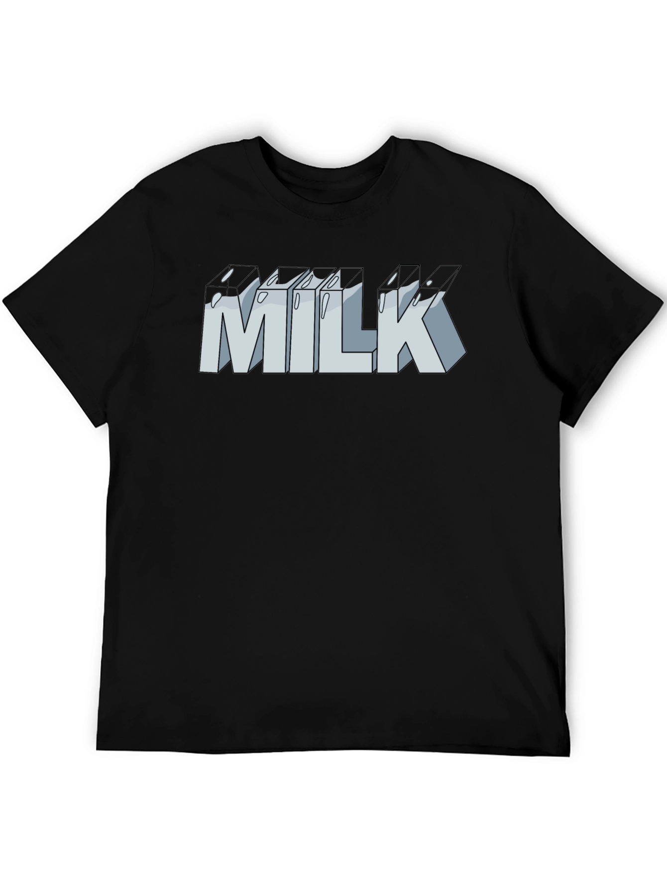 Milk Graphic T-Shirt - Unisex Casual Tee