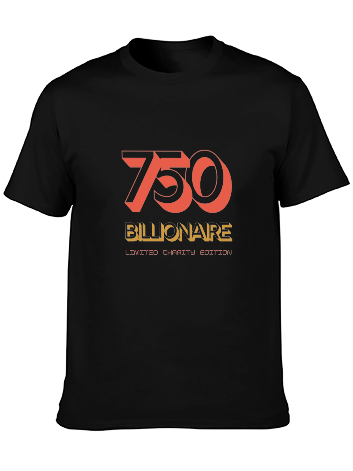 750 Billionaire Limited Charity Edition Black T-Shirt