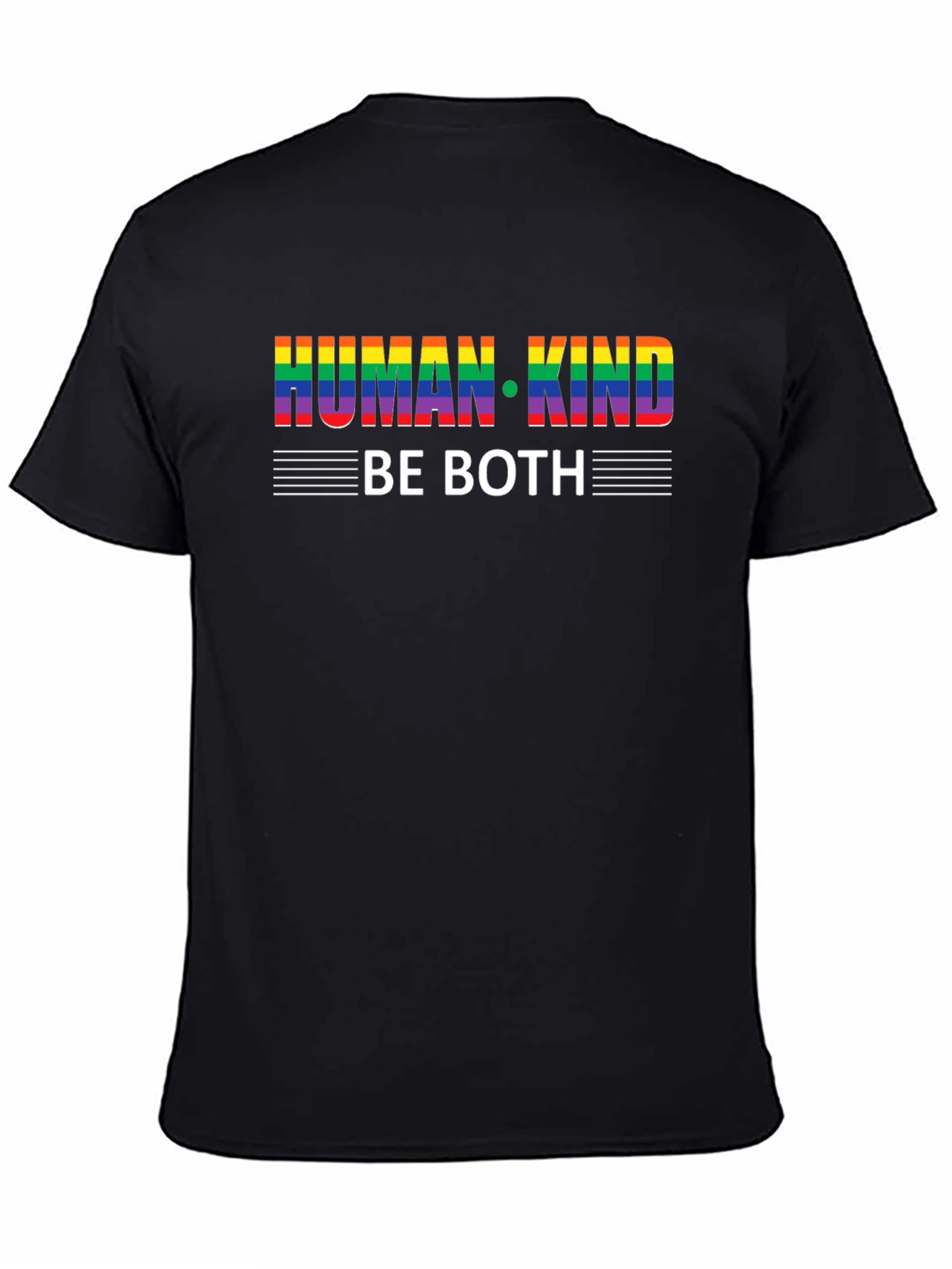 Human Kind Be Both T-Shirt - Pride Rainbow