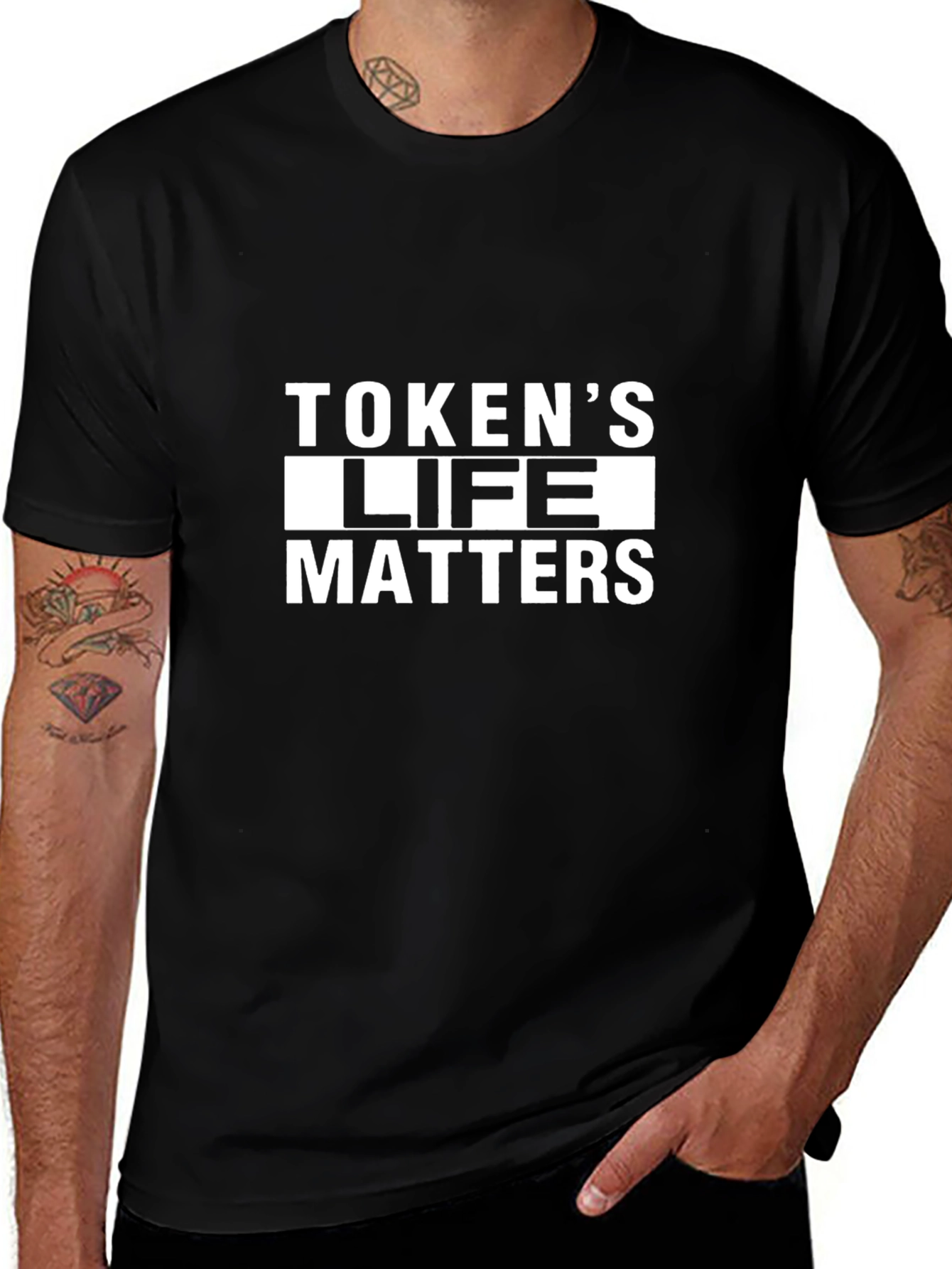 Tokens Life Matters Black Graphic Tee