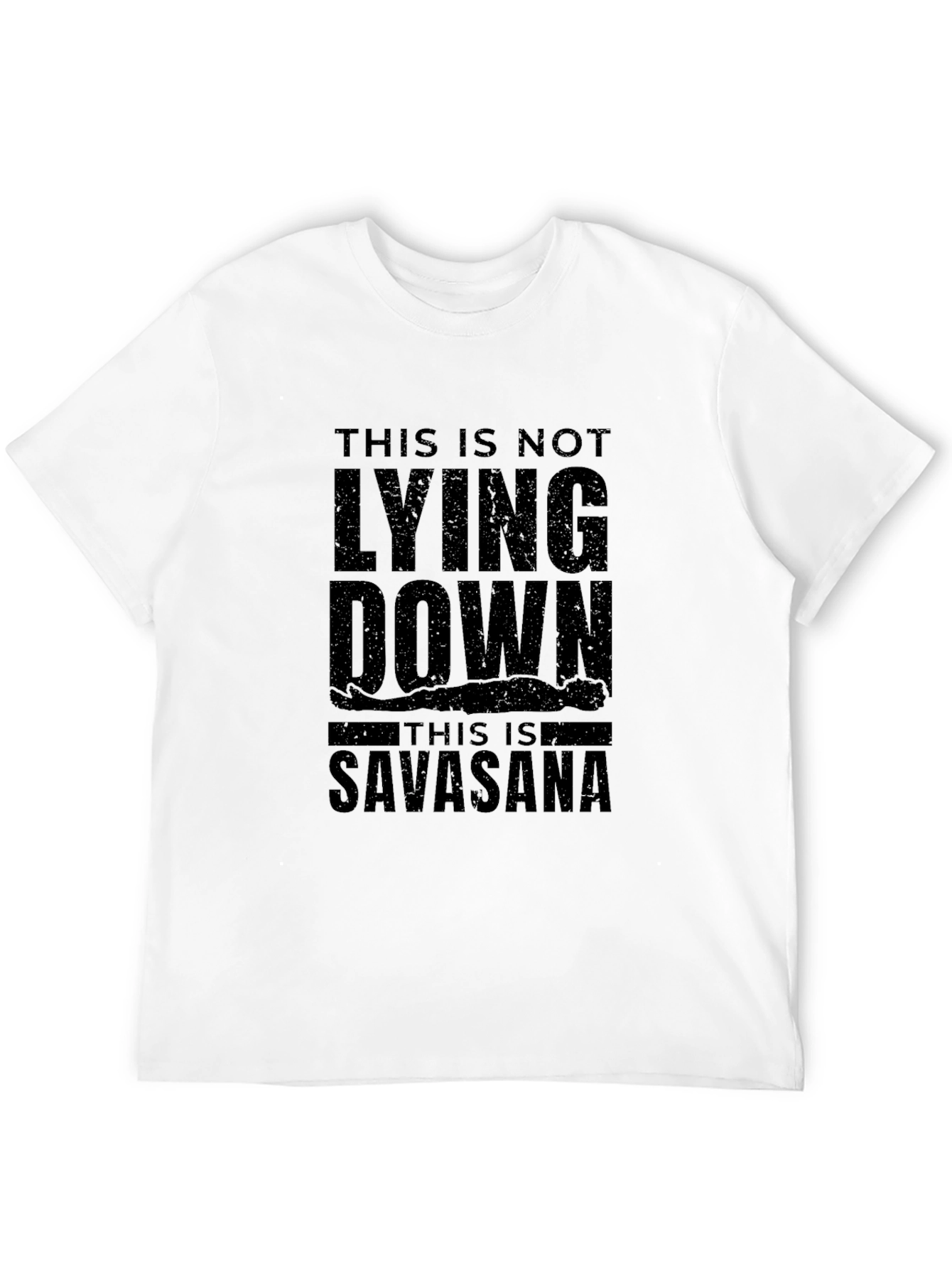 Savasana Yoga Black T-Shirt Relaxing Graphic Tee