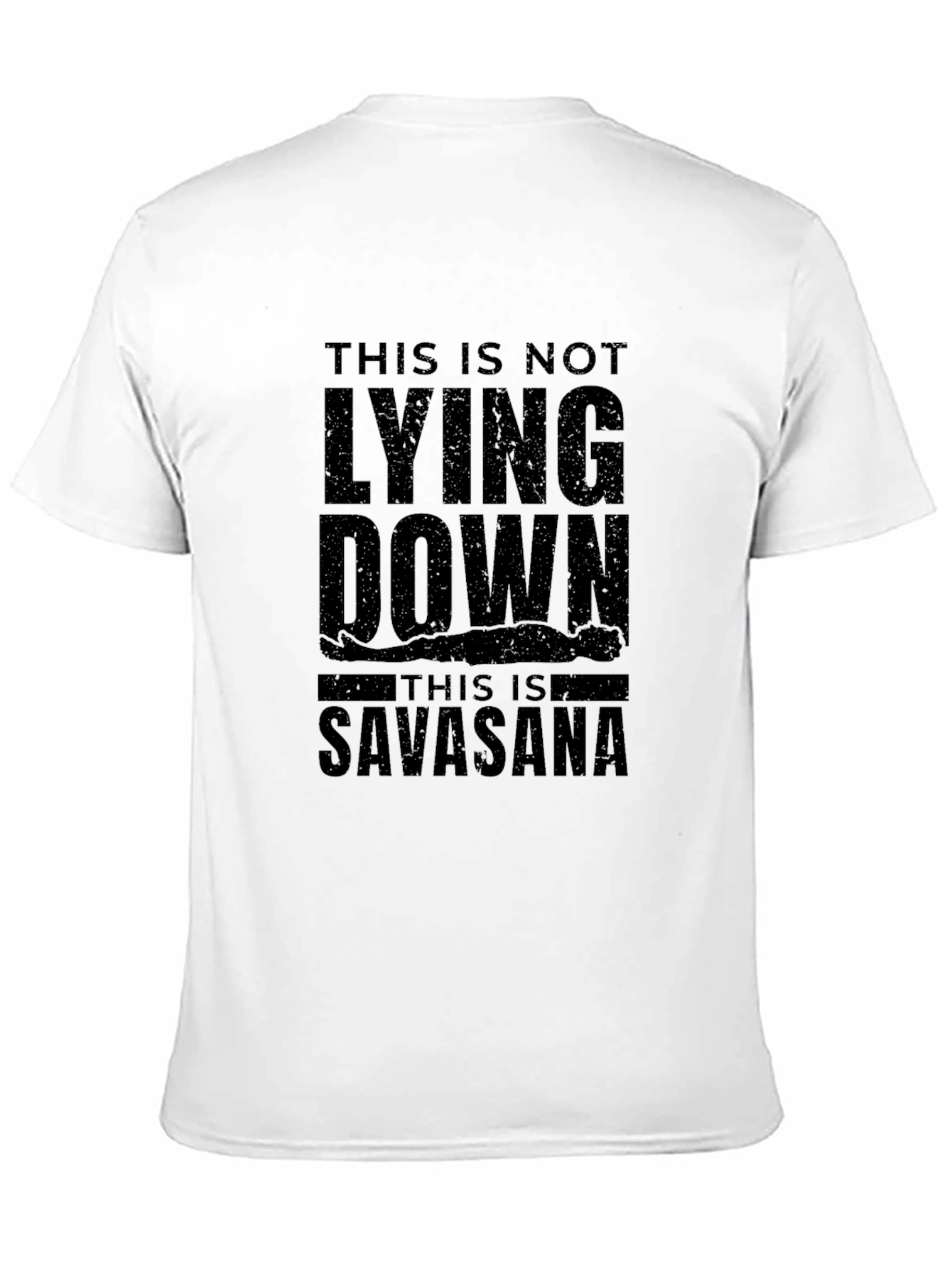 Savasana Yoga Black T-Shirt Relaxing Graphic Tee