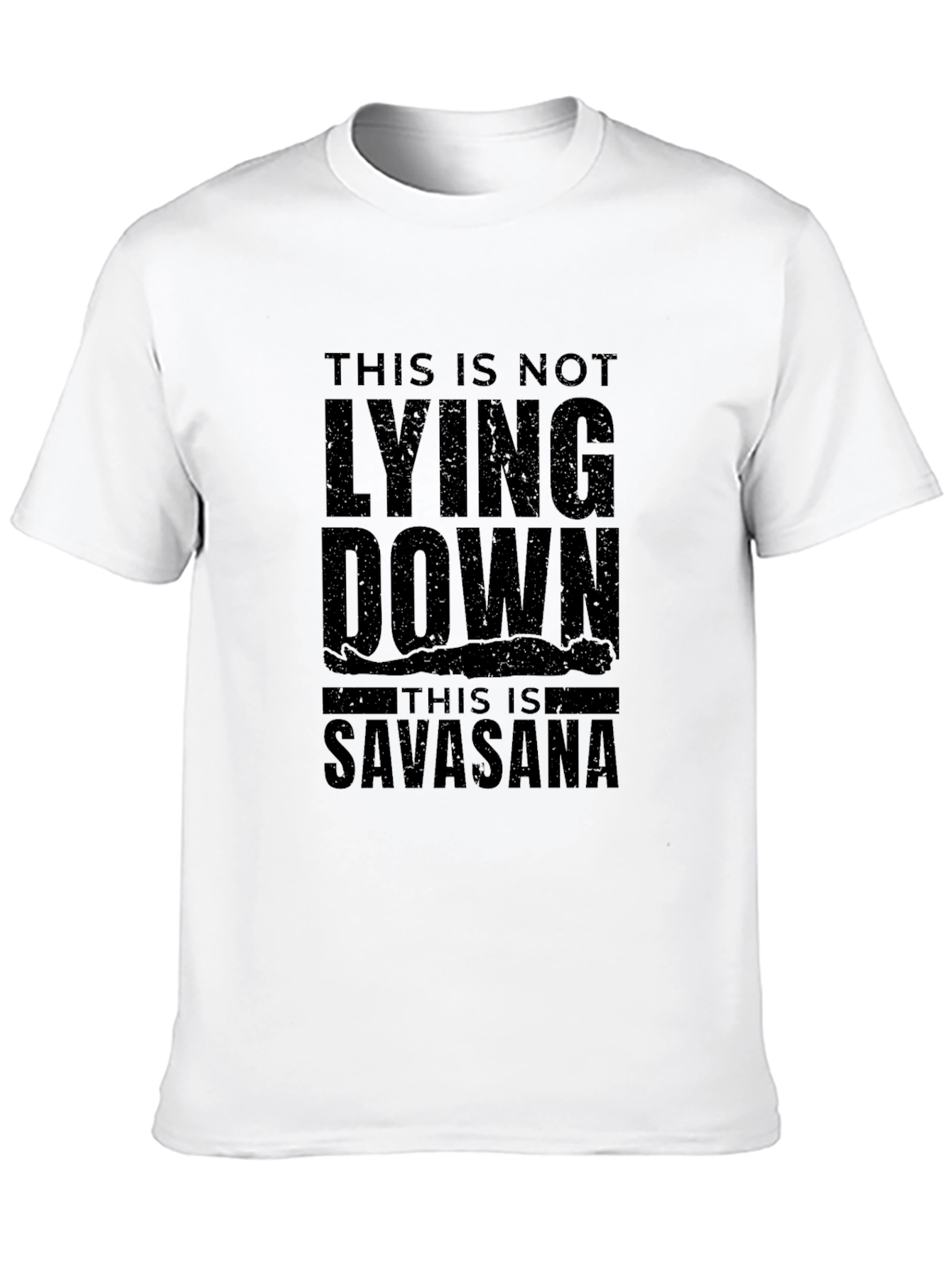 Savasana Yoga Black T-Shirt Relaxing Graphic Tee