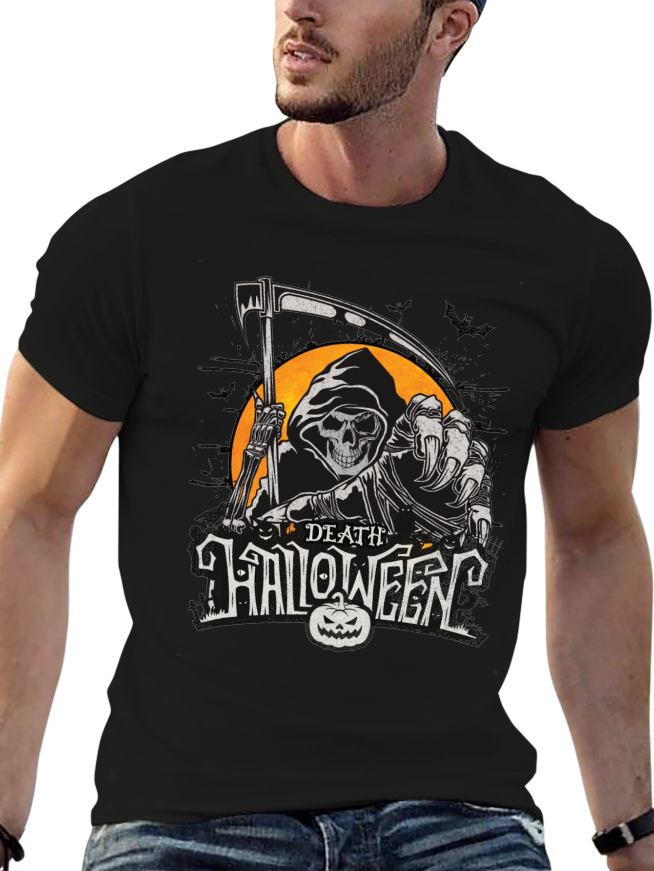 Death Halloween Graphic T-Shirt