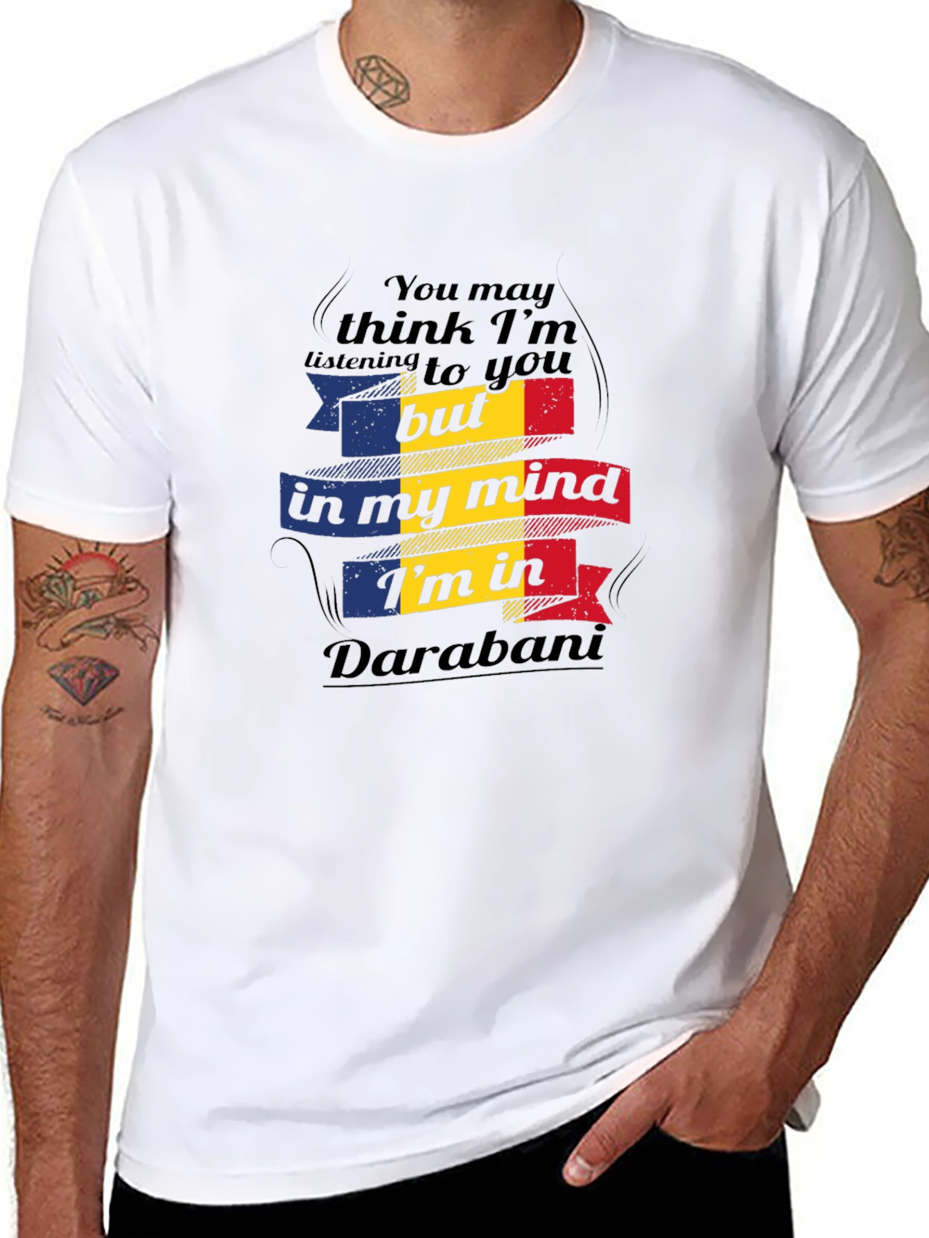 Darabani Mind T-Shirt - Black Cotton