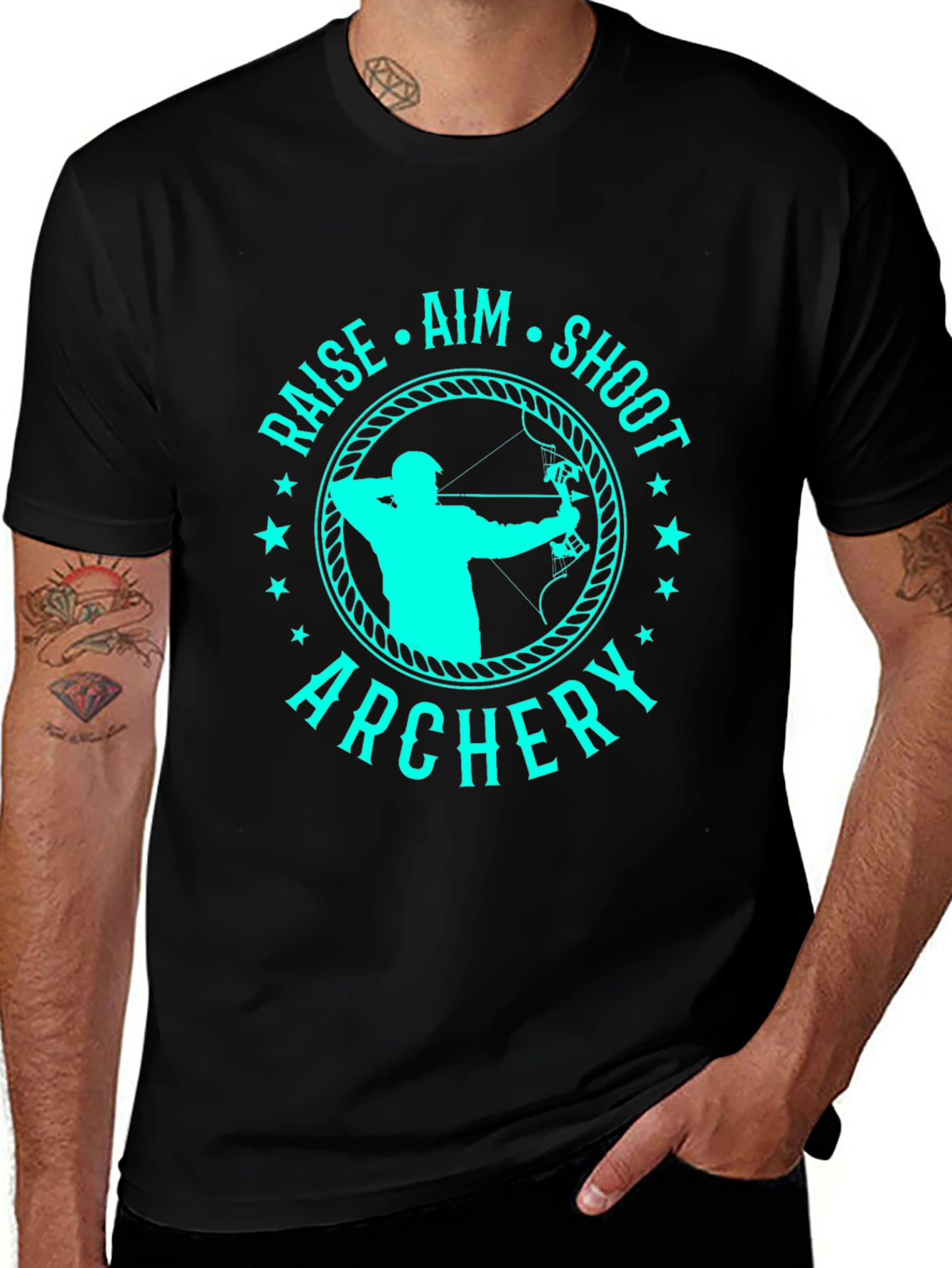 Archery T-Shirt - Raise Aim Shoot Tee