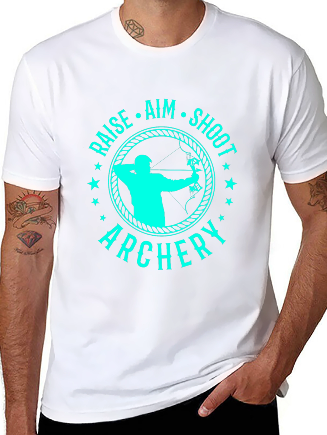 Archery T-Shirt - Raise Aim Shoot Tee