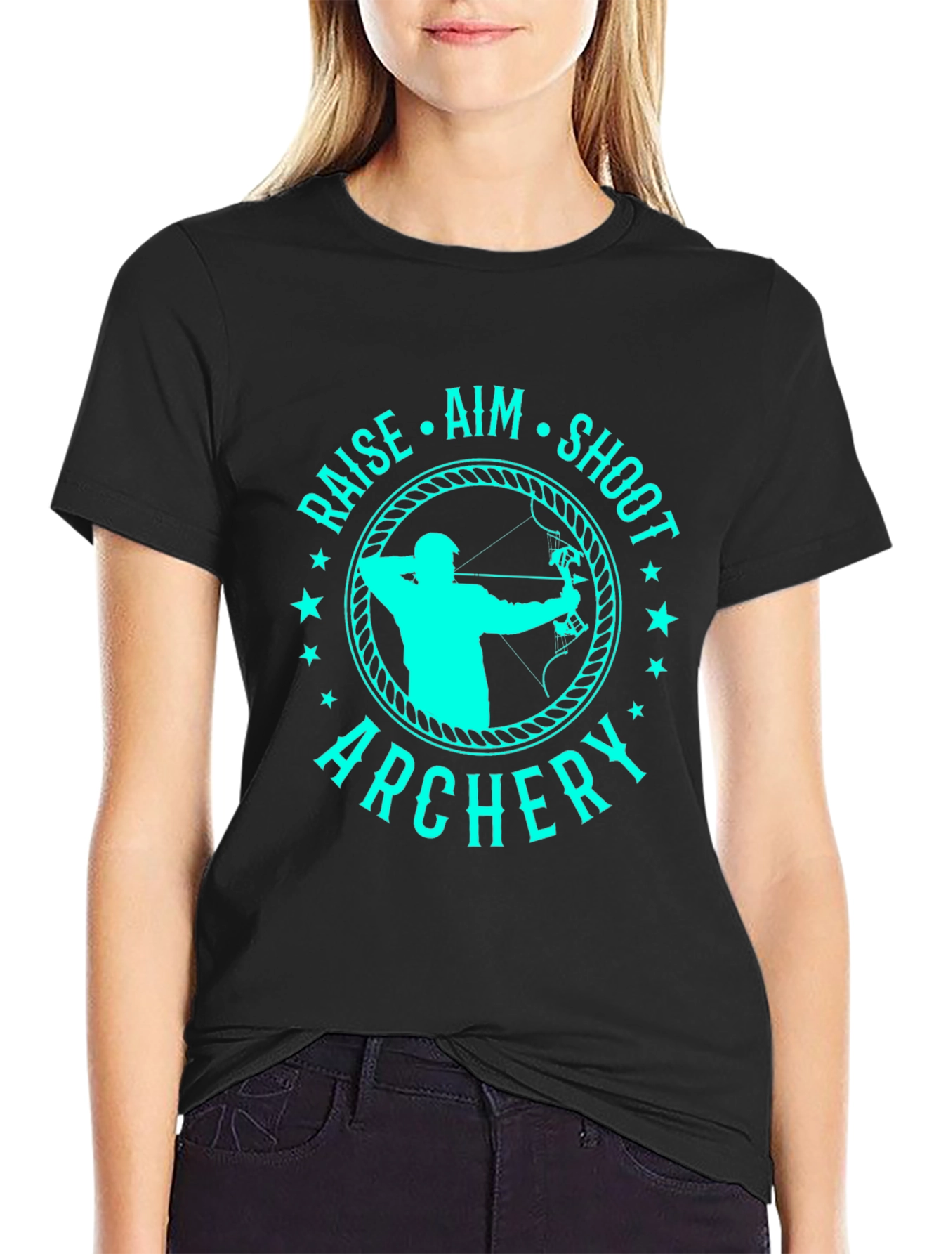 Archery T-Shirt - Raise Aim Shoot Tee