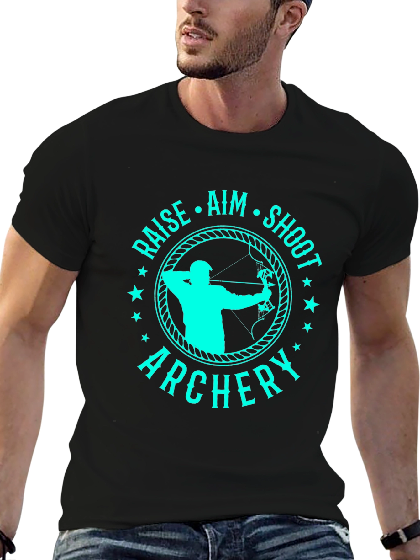 Archery T-Shirt - Raise Aim Shoot Tee