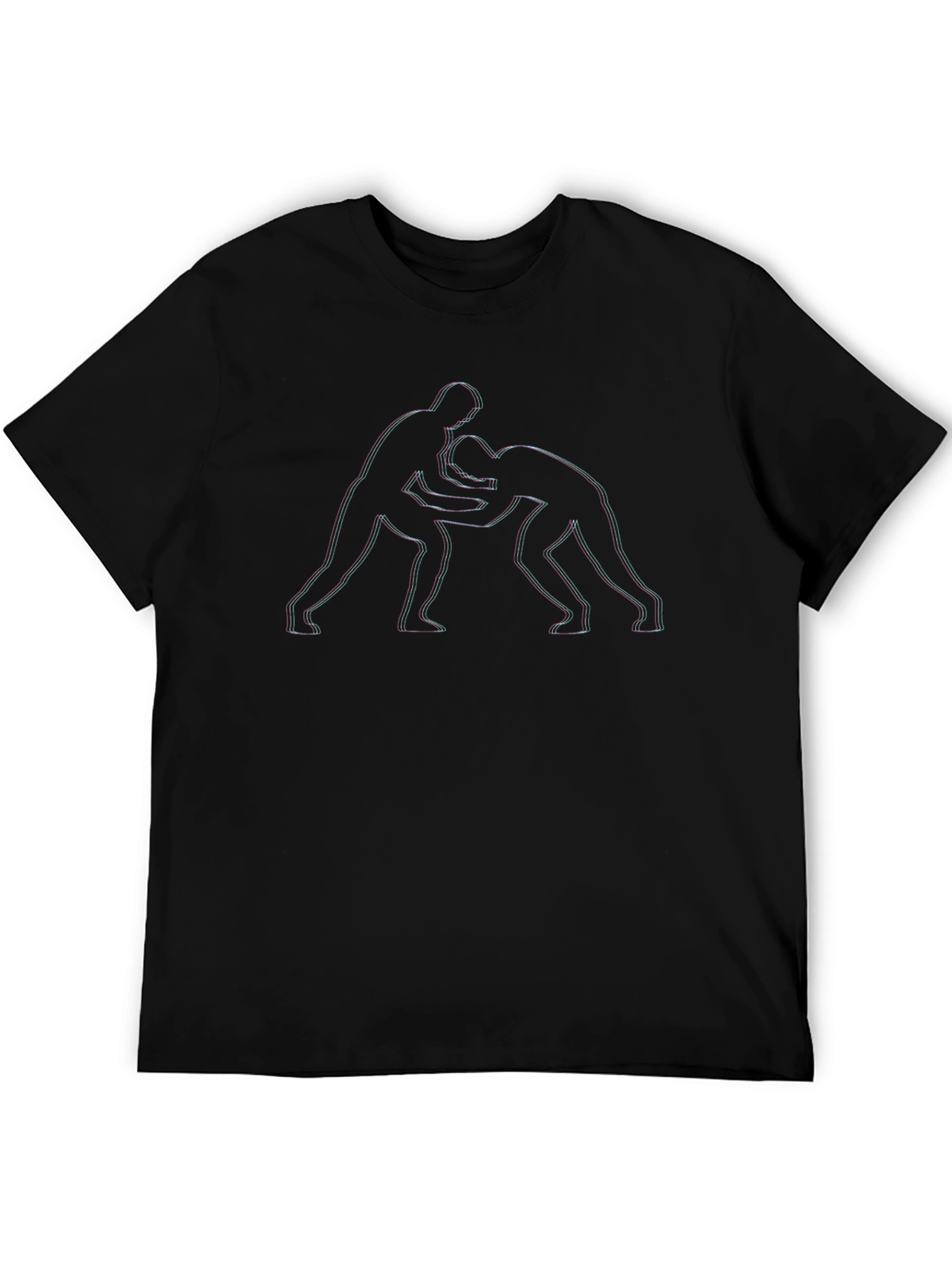 Wrestling Graphic Black T-Shirt