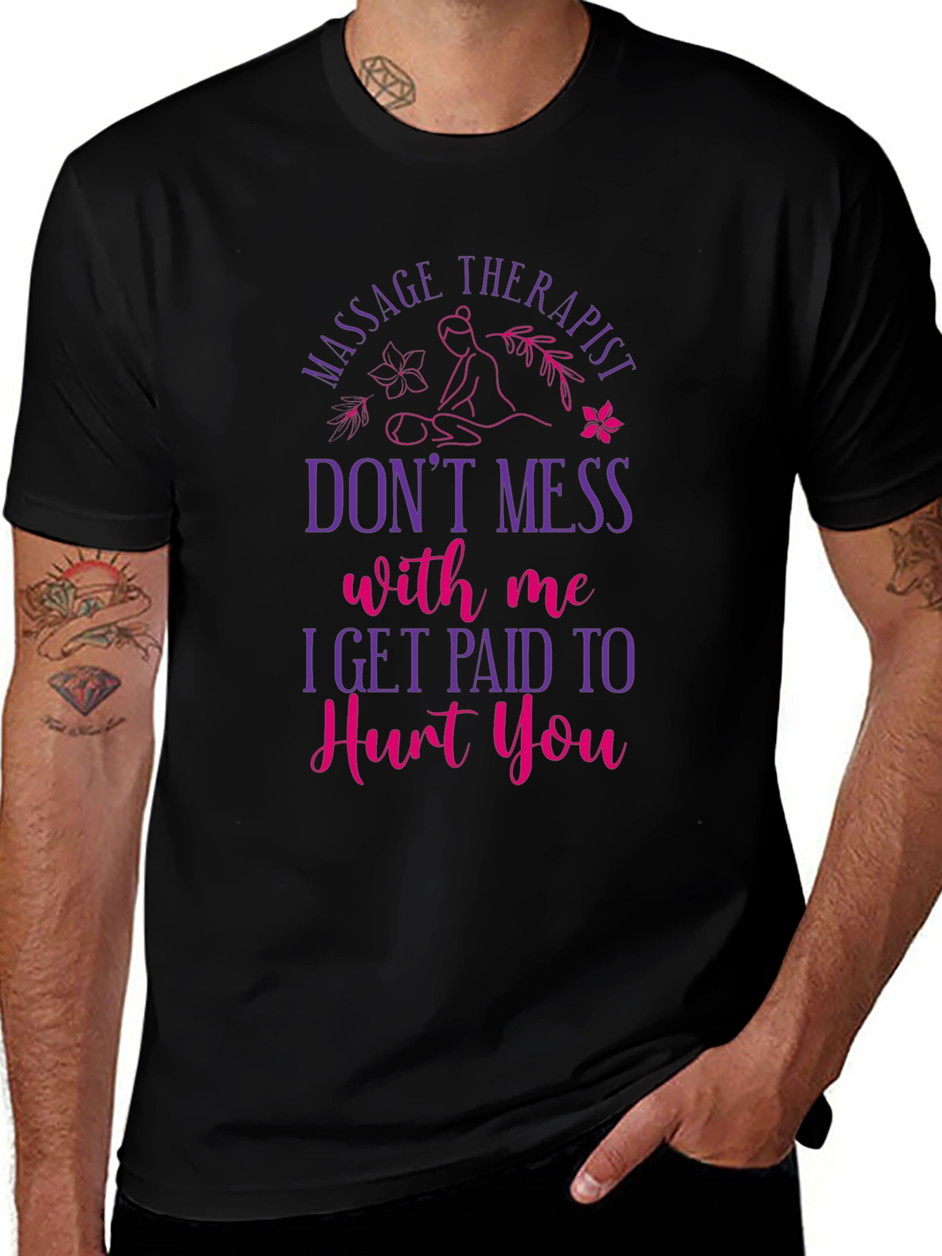 Massage Therapist Funny Graphic T-Shirt