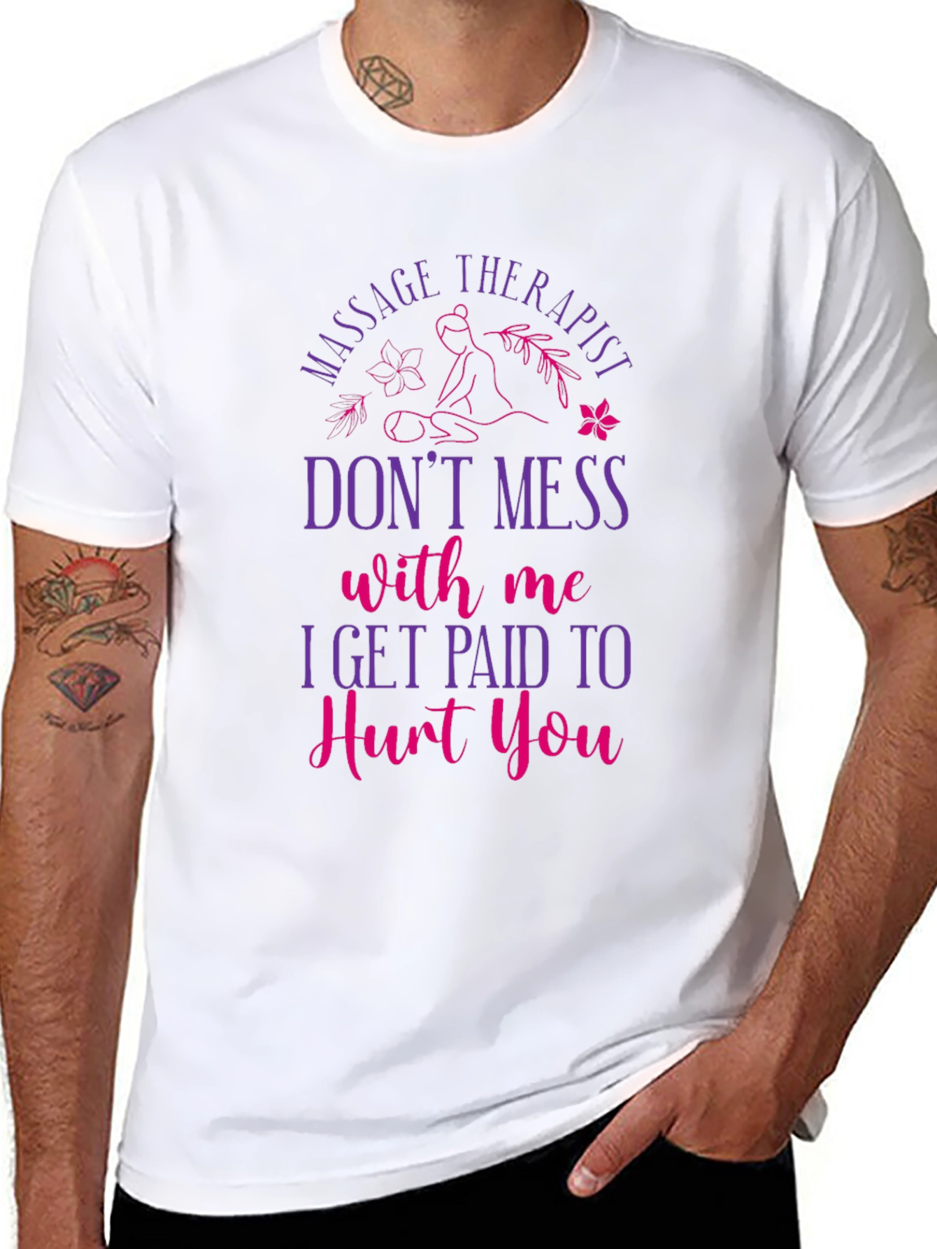 Massage Therapist Funny Graphic T-Shirt