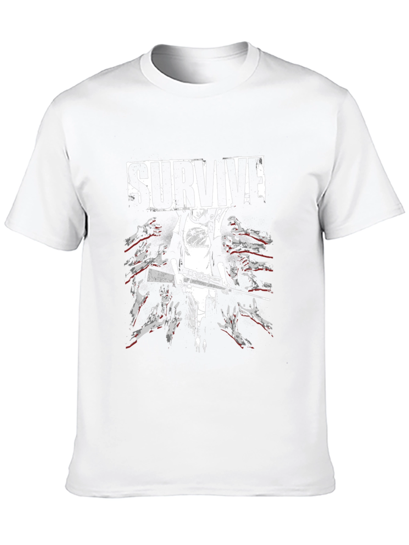 Survive Zombie Graphic Print T-Shirt